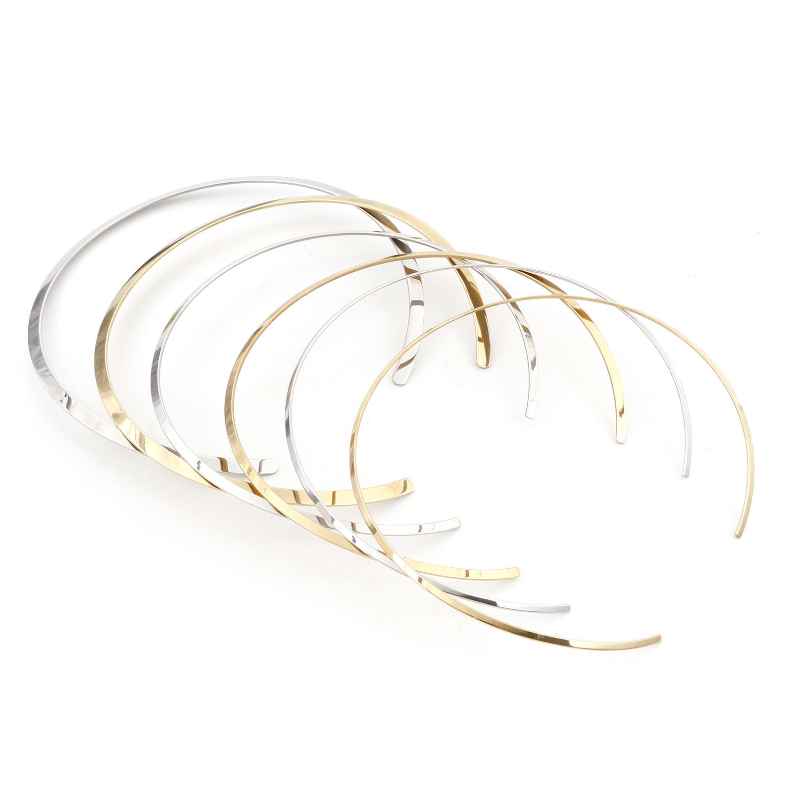 Imagen de Respetuoso del Medio Ambiente 304 Acero Inoxidable Collares Círculo 41cm longitud, 1 Unidad