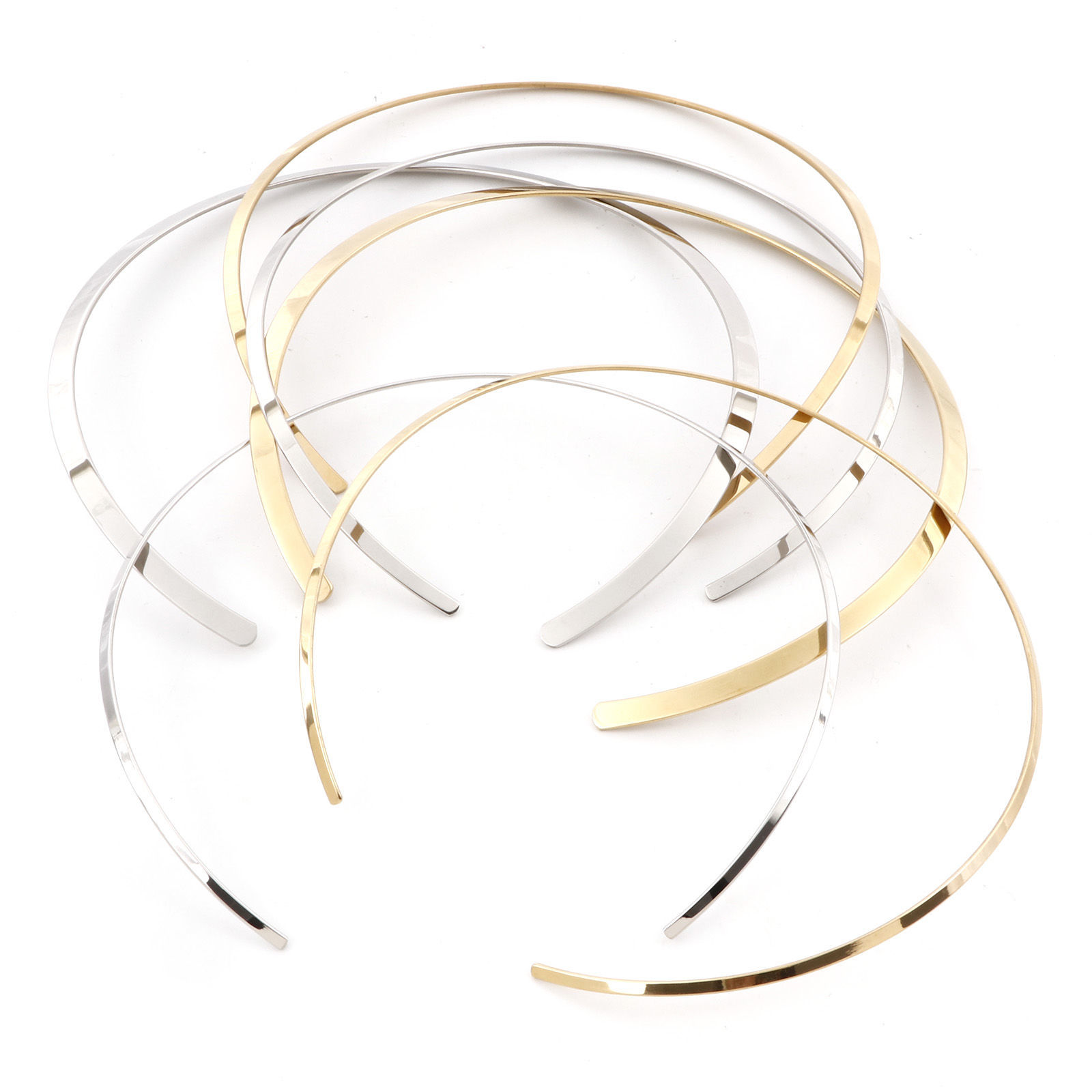 Imagen de Respetuoso del Medio Ambiente 304 Acero Inoxidable Collares Círculo 41cm longitud, 1 Unidad