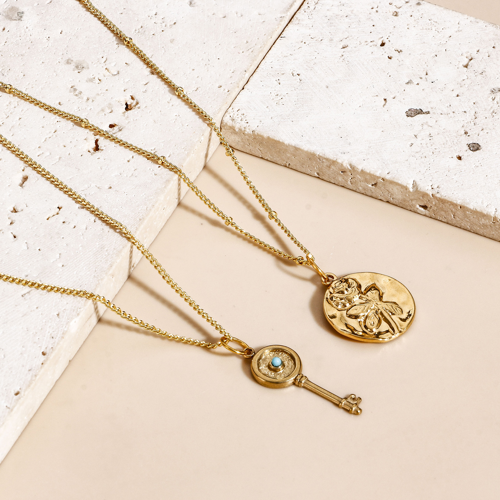 Picture of Eco-friendly Simple & Casual Simple 18K Gold Plated Brass Link Chain Necklace For Women New Mom