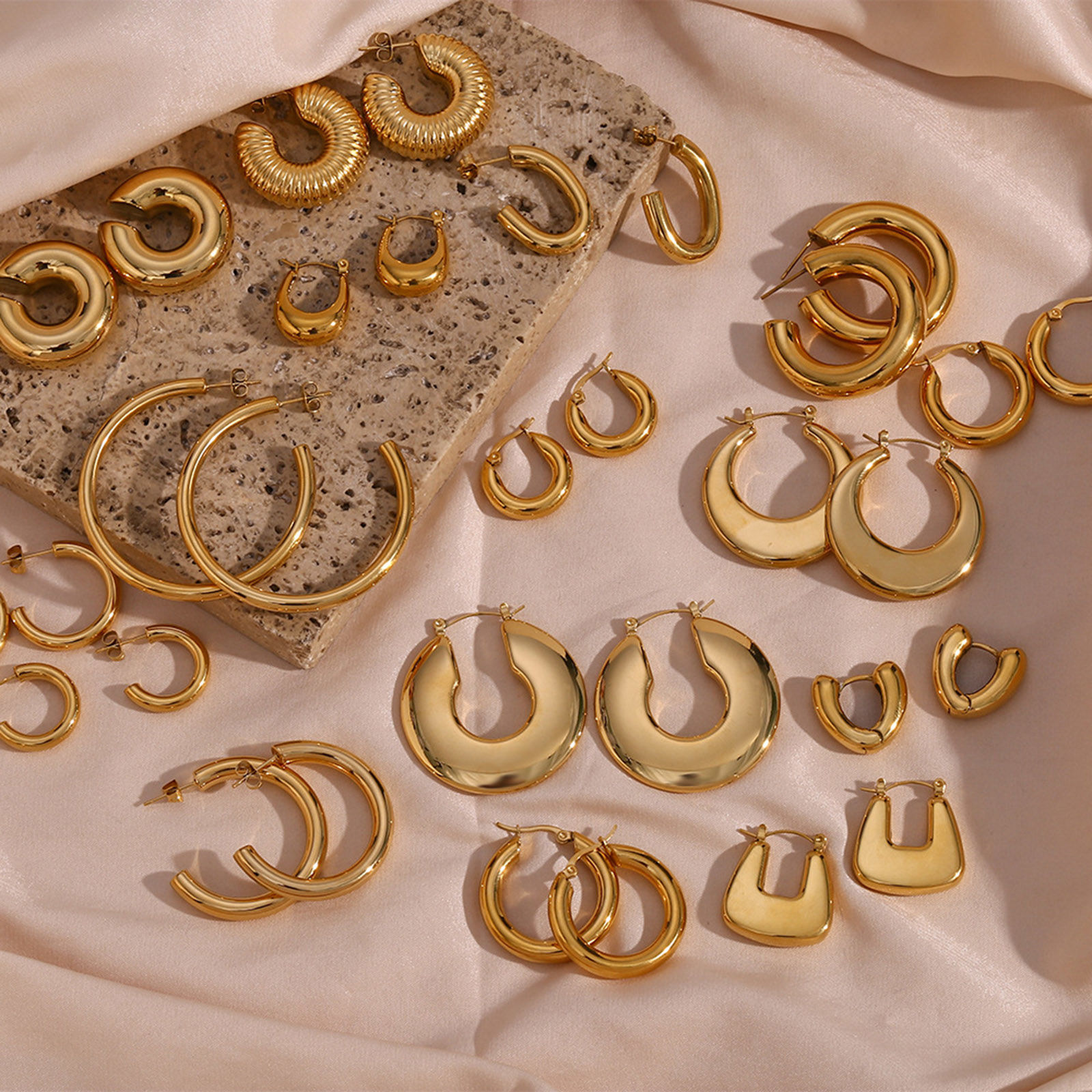 Picture of Eco-friendly 304 Stainless Steel Hoop Earrings