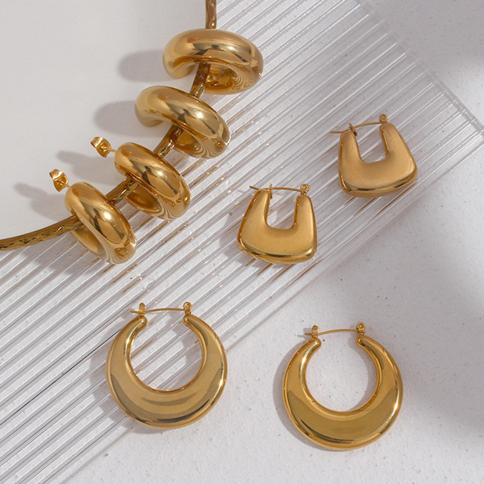 Picture of Eco-friendly 304 Stainless Steel Hoop Earrings