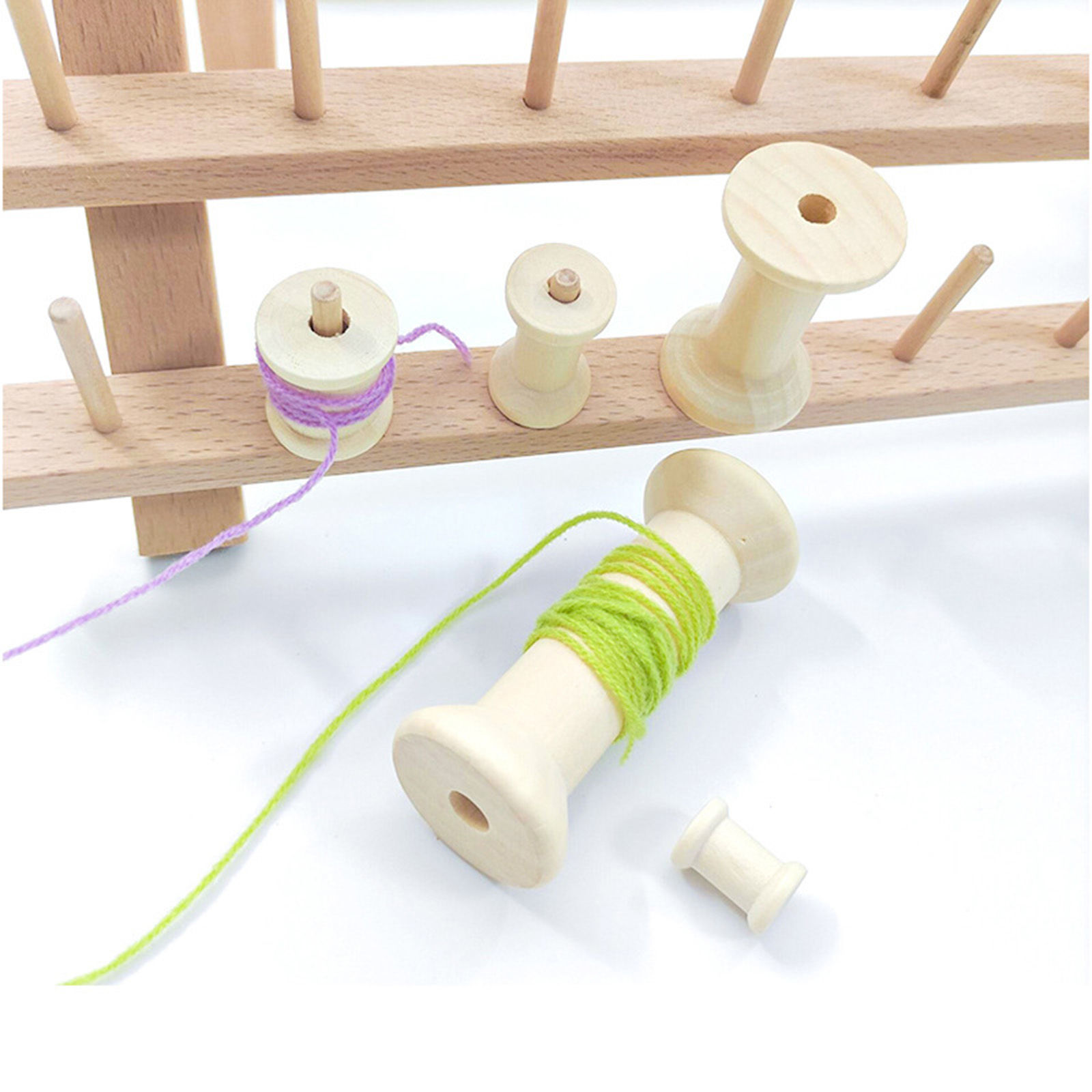Picture of Wood Bobbin Spools Natural