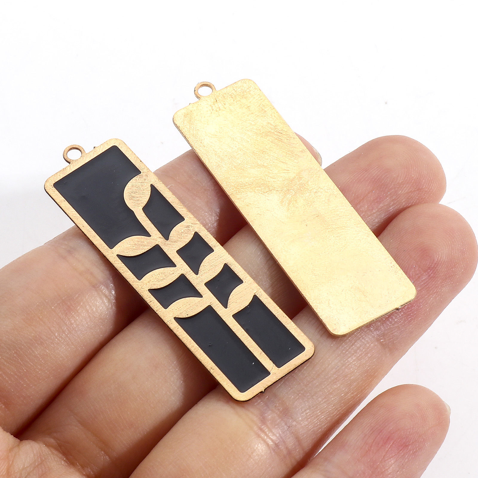 Picture of Iron Based Alloy Pendants Gold Plated Enamel