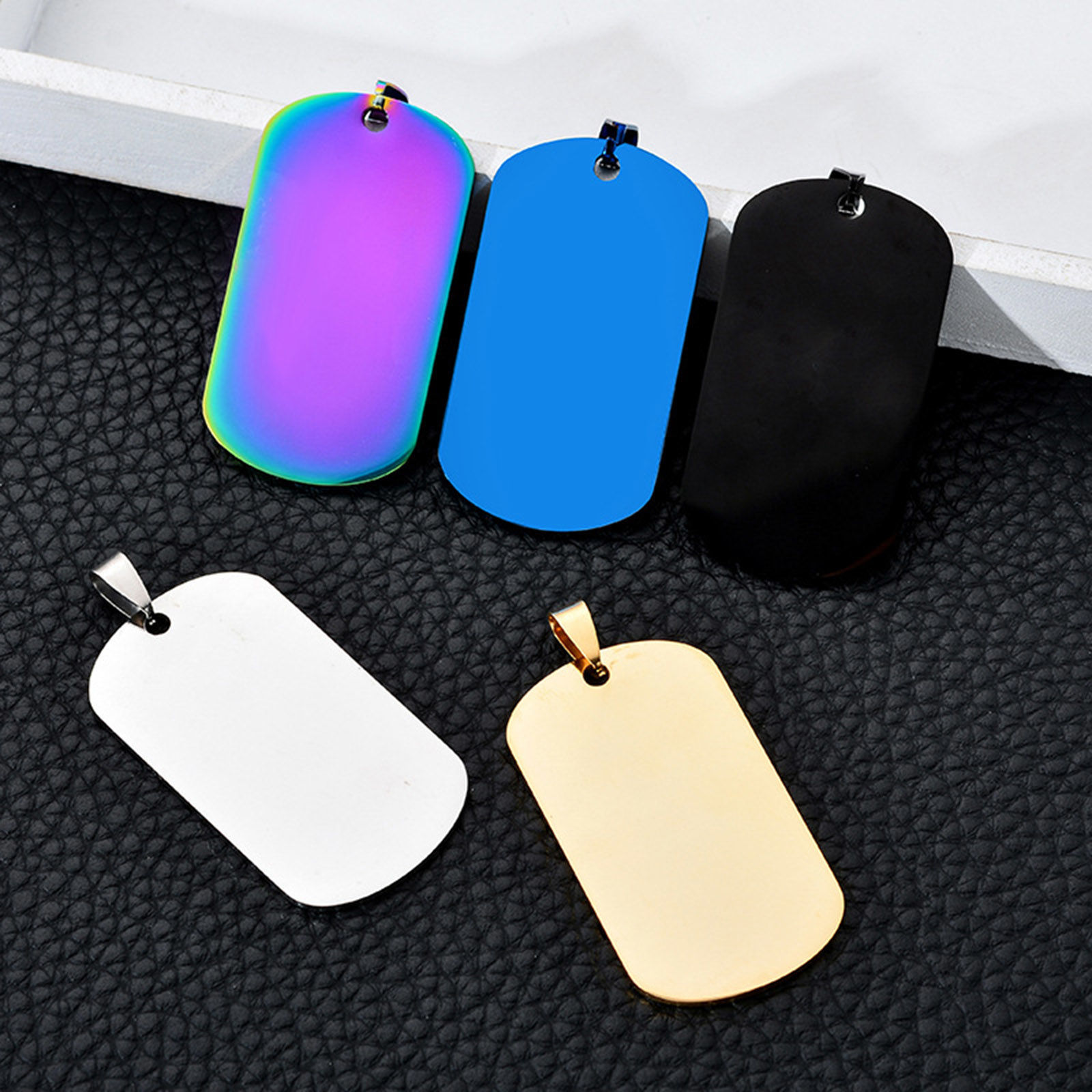 Picture of 201 Stainless Steel Blank Stamping Tags Charm Pendant Mirror Polishing