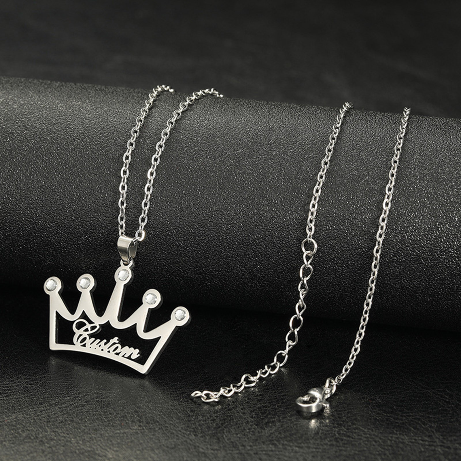 Picture of 304 Stainless Steel Customized Name Necklace Personalized Letter Charm Pendant Gold Plated 52cm(20.5") long
