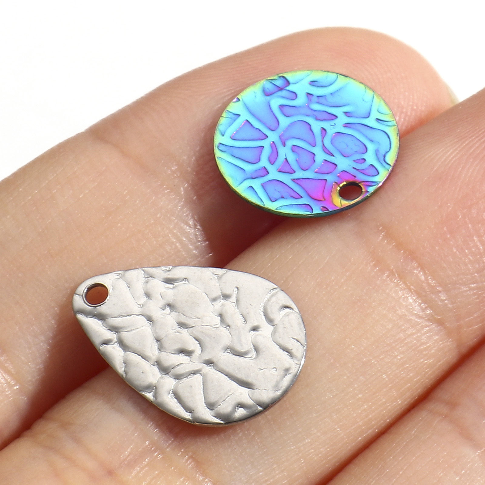 Picture of 304 Stainless Steel Geometry Series Charms Multicolor Geometric