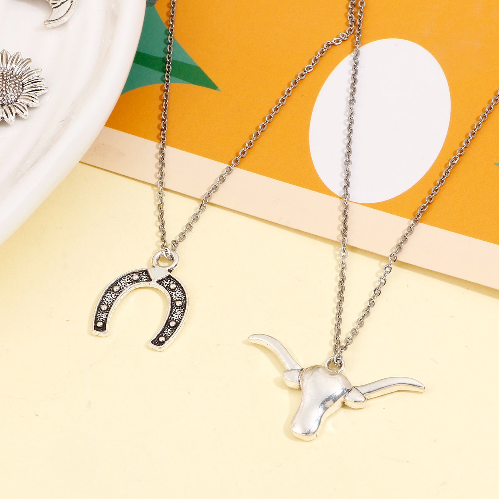 Imagen de Zamak Vaquero del Oeste Colgantes Charms Plata Antigua 20 Unidades
