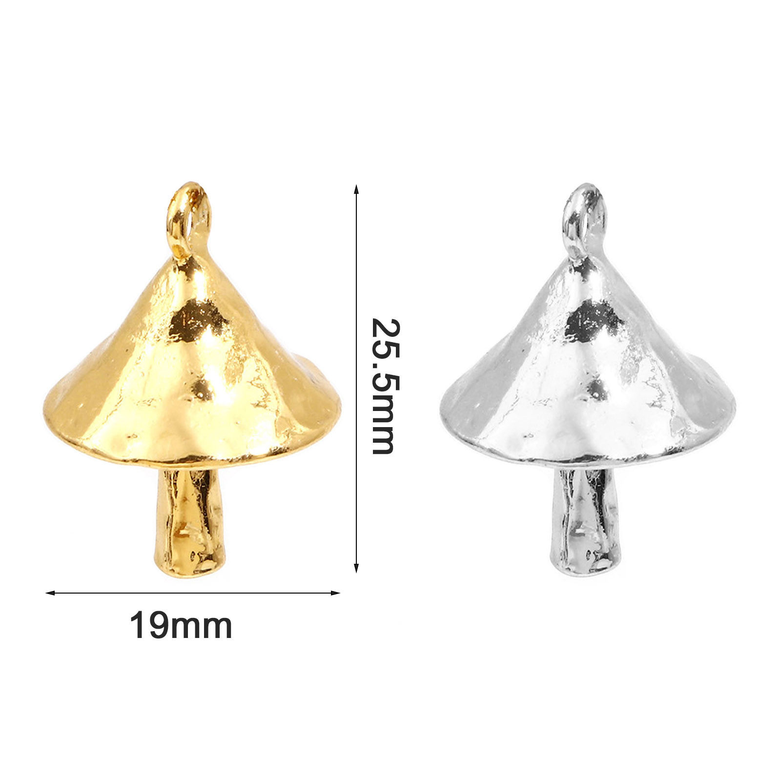 Imagen de Zamak Colgantes Charms Seta 3D 25.5mm x 19mm, 5 Unidades