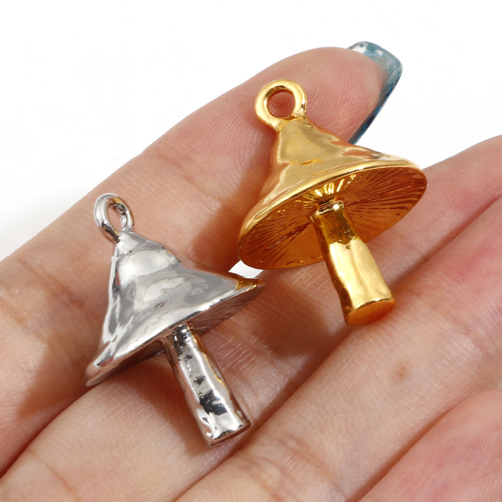 Imagen de Zamak Colgantes Charms Seta 3D 25.5mm x 19mm, 5 Unidades