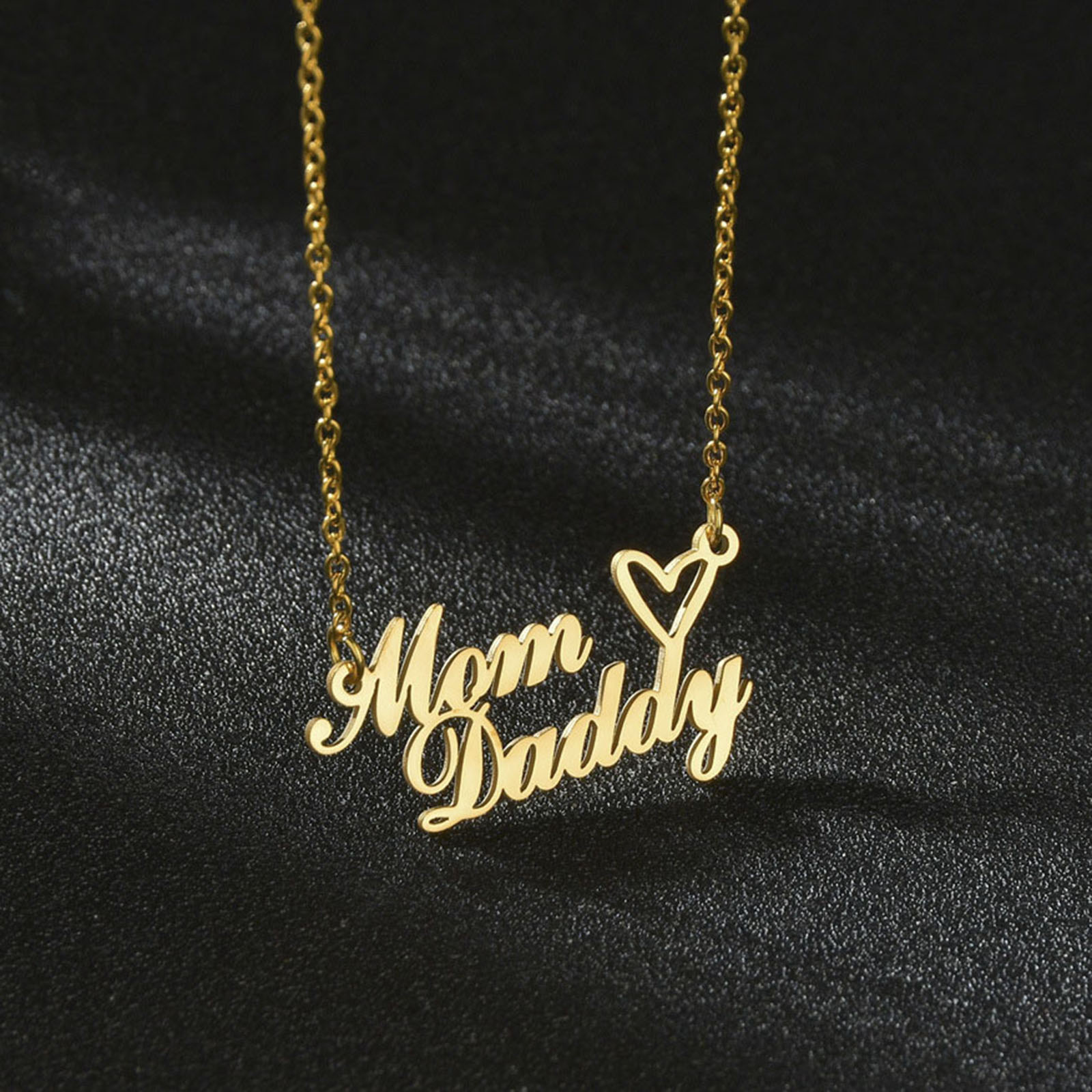 Изображение 1 ШТ 304 Нержавеющая Сталь Индивидуальное имя Ожерелье Персонализированная подвеска с буквой