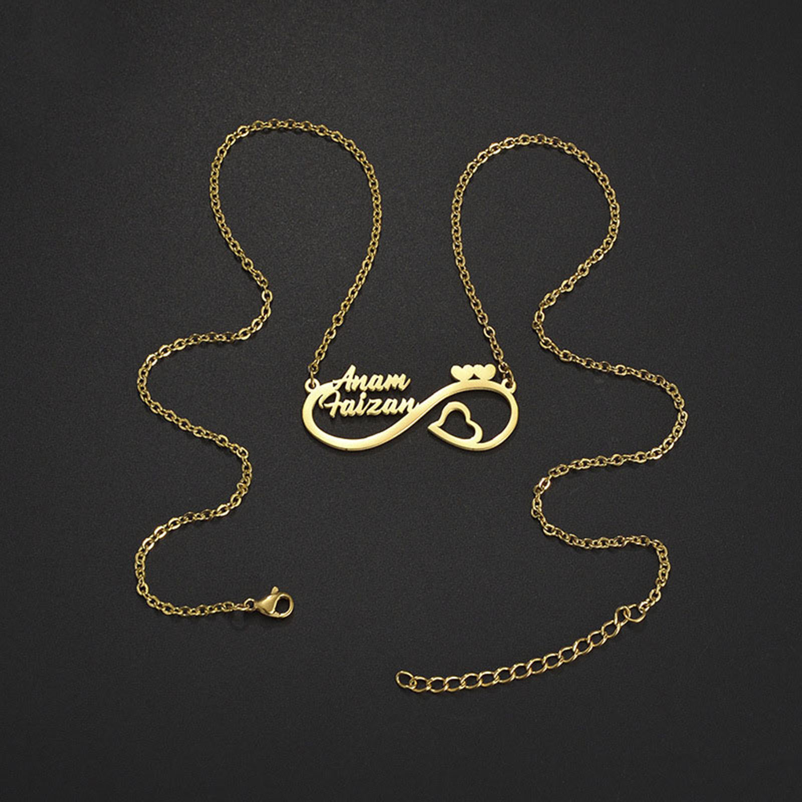 Изображение 1 ШТ 304 Нержавеющая Сталь Индивидуальное имя Ожерелье Персонализированная подвеска с буквой