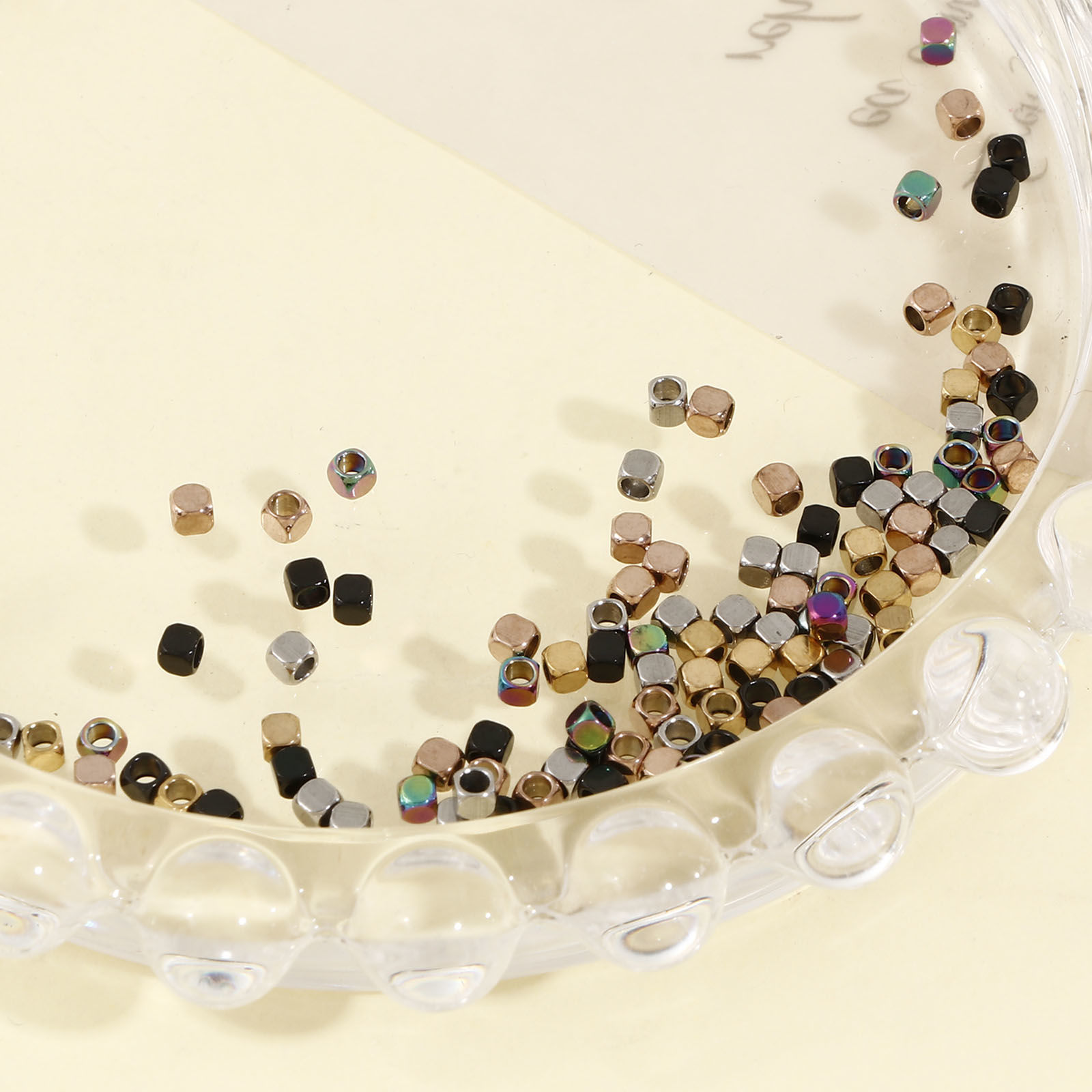 Picture of 304 Stainless Steel Beads For DIY Jewelry Making Cube