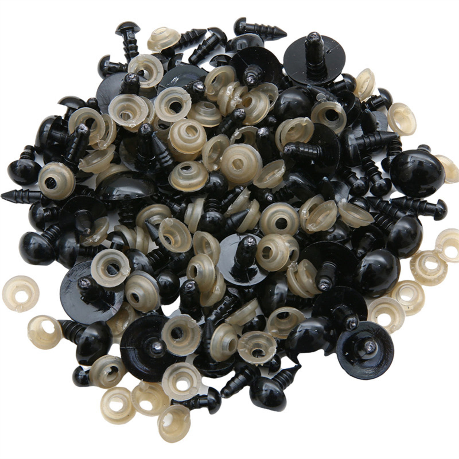 Picture of Plastic DIY Handmade Craft Materials Accessories Black Doll Eye