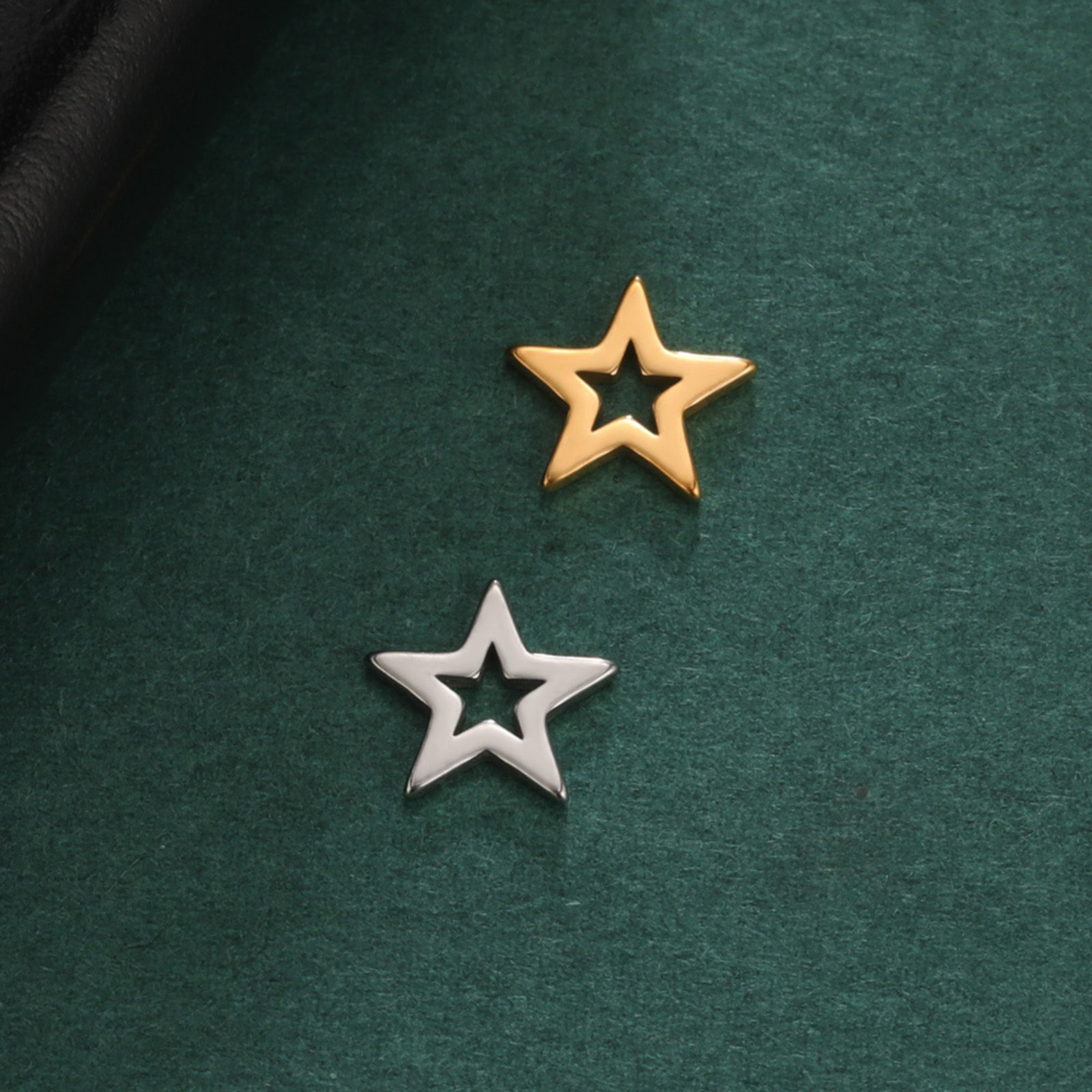 304ステンレス鋼 チャーム 透かし 5 個 の画像