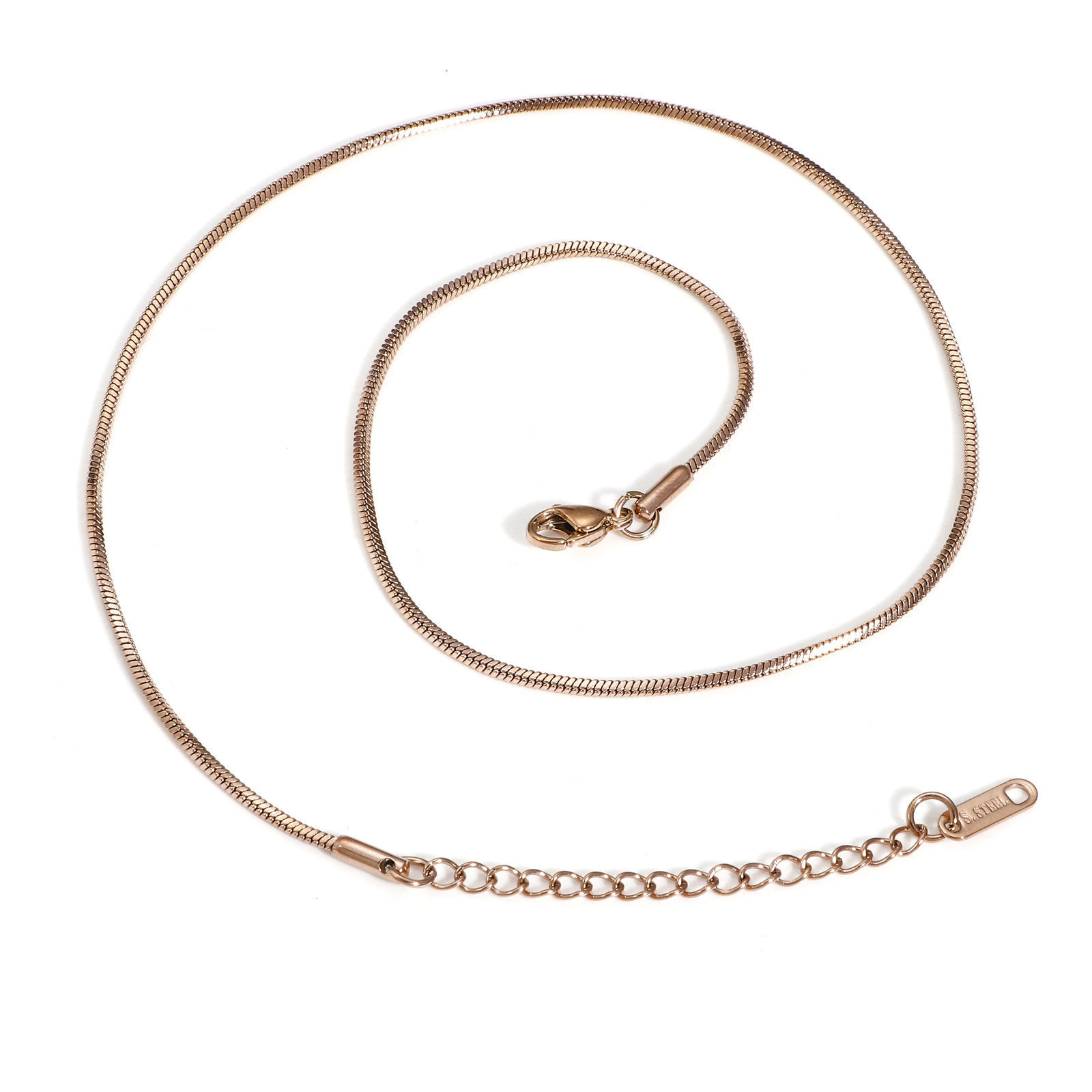 Immagine di 304 Acciaio Inossidabile Catena di Serpente Collana 40cm Lunghezza, 1 Pz