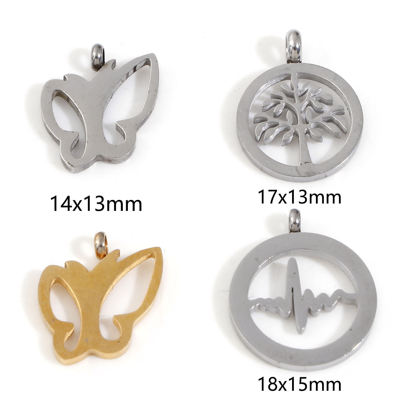 Picture of 304 Stainless Steel Charms Multicolor