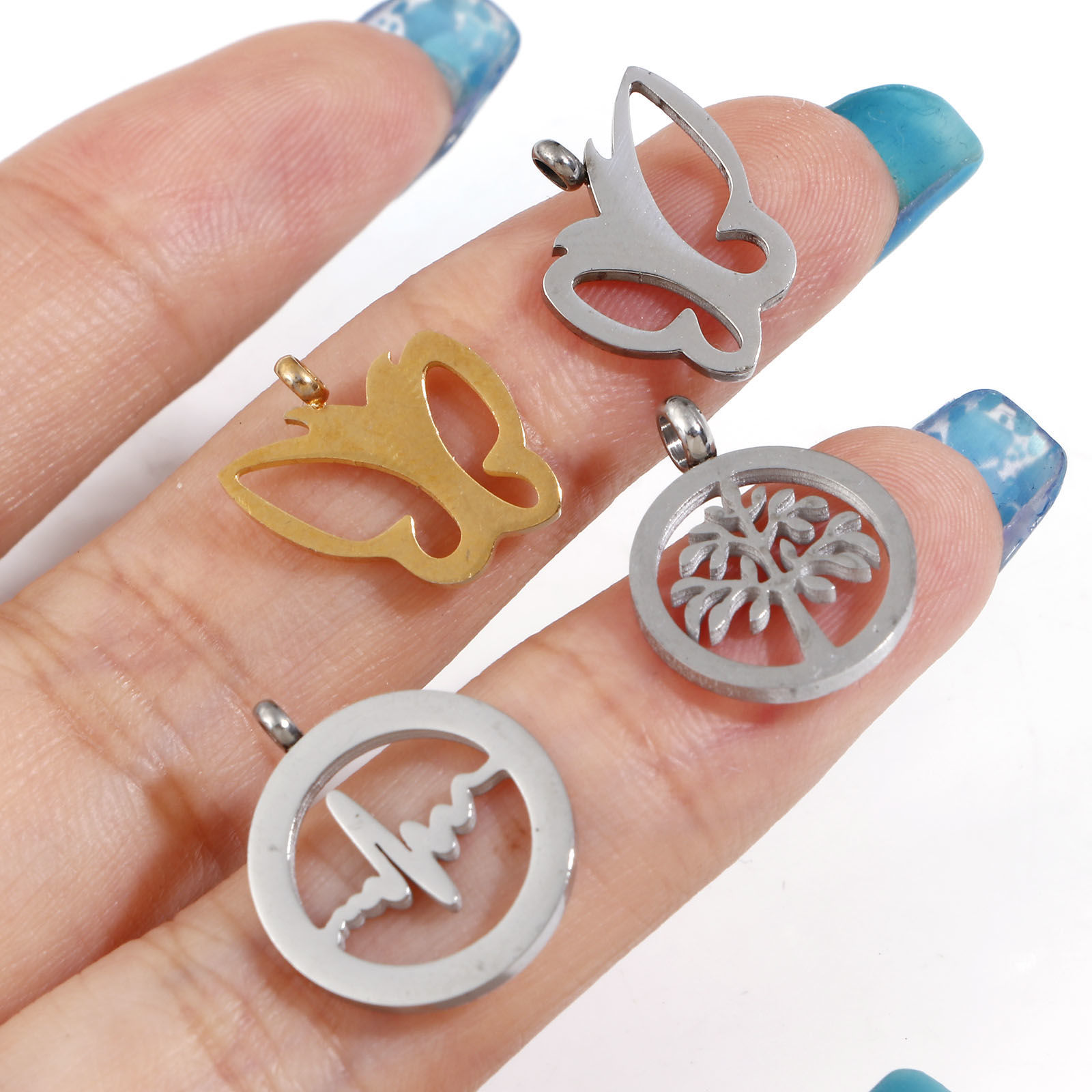 Picture of 304 Stainless Steel Charms Multicolor