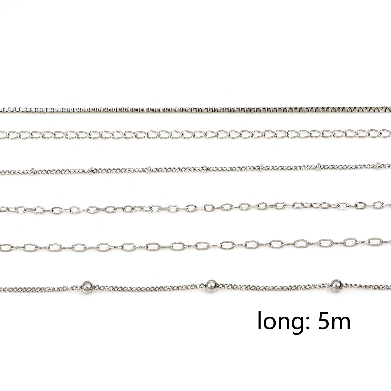 Immagine di 304 Acciaio Inossidabile Tono Argento 1 Rotolo (Circa 5 M/Rotolo)