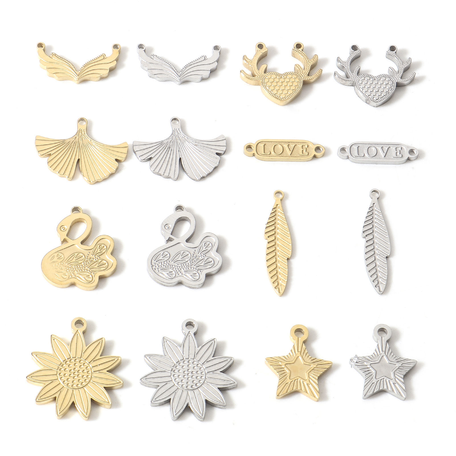 Imagen de 304 Acero Inoxidable Colgantes Charms 1 Unidad