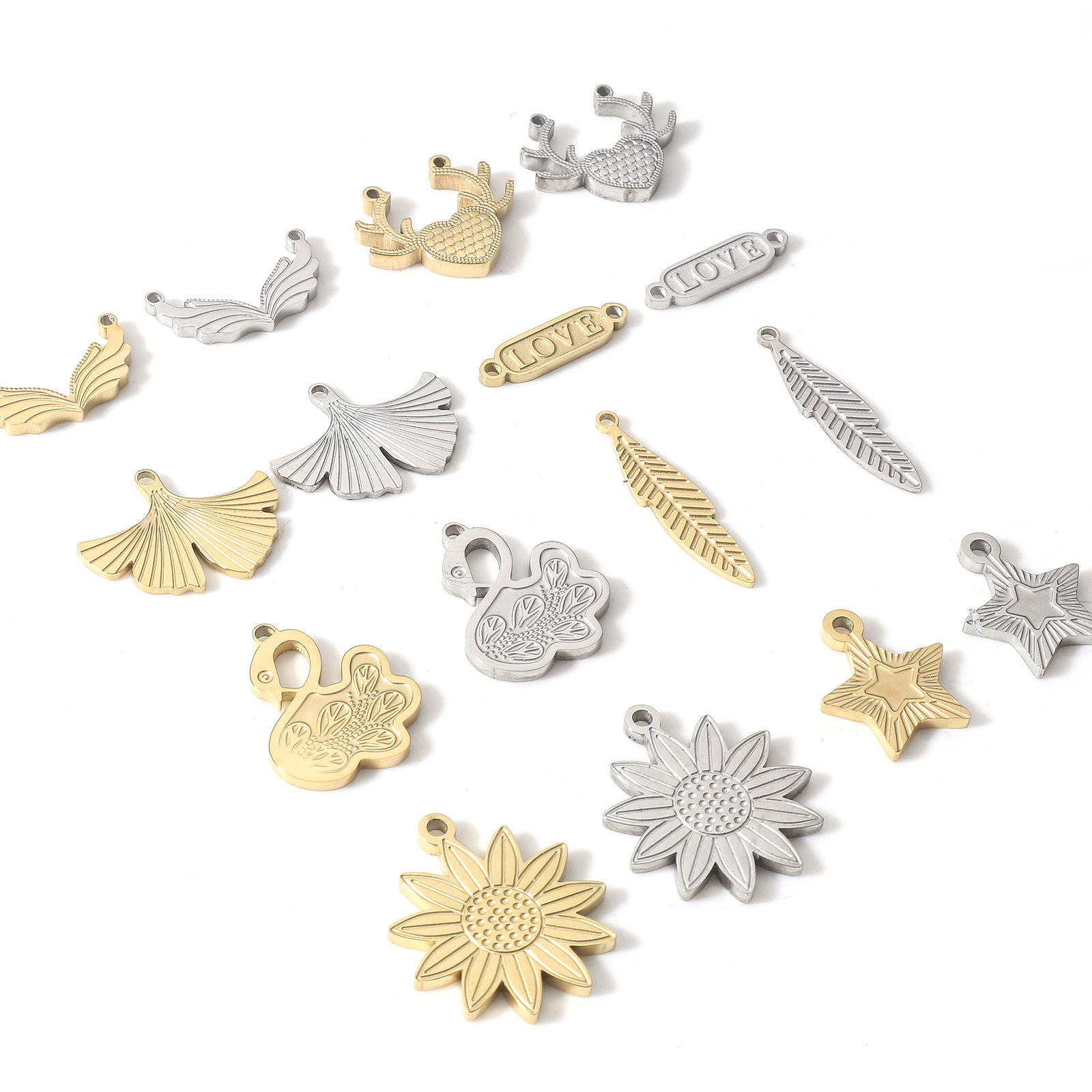 Imagen de 304 Acero Inoxidable Colgantes Charms 1 Unidad