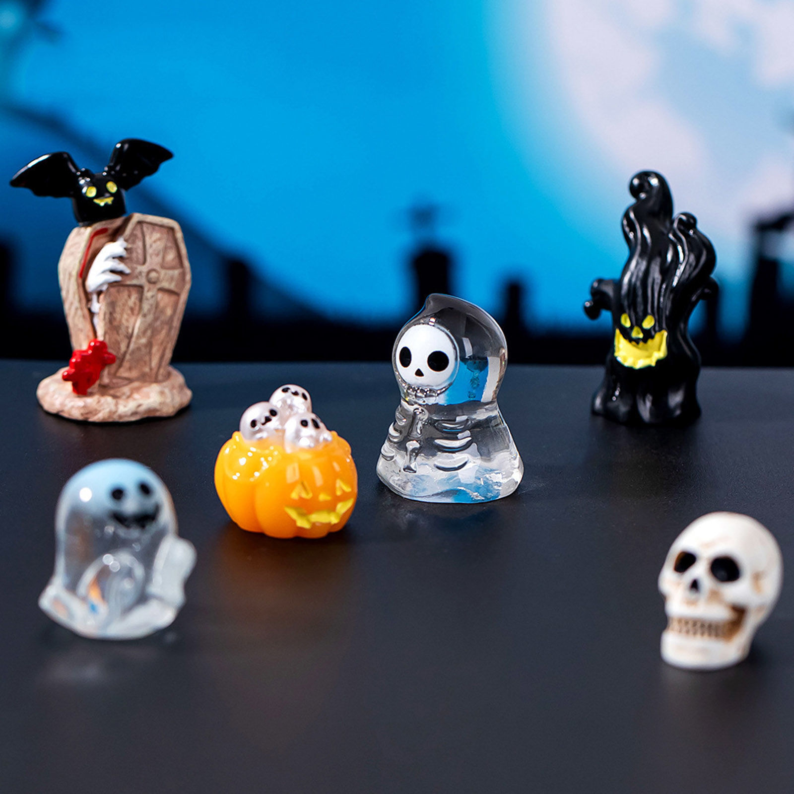 Picture of Resin Cute Micro Landscape Miniature Home Decoration Multicolor Halloween