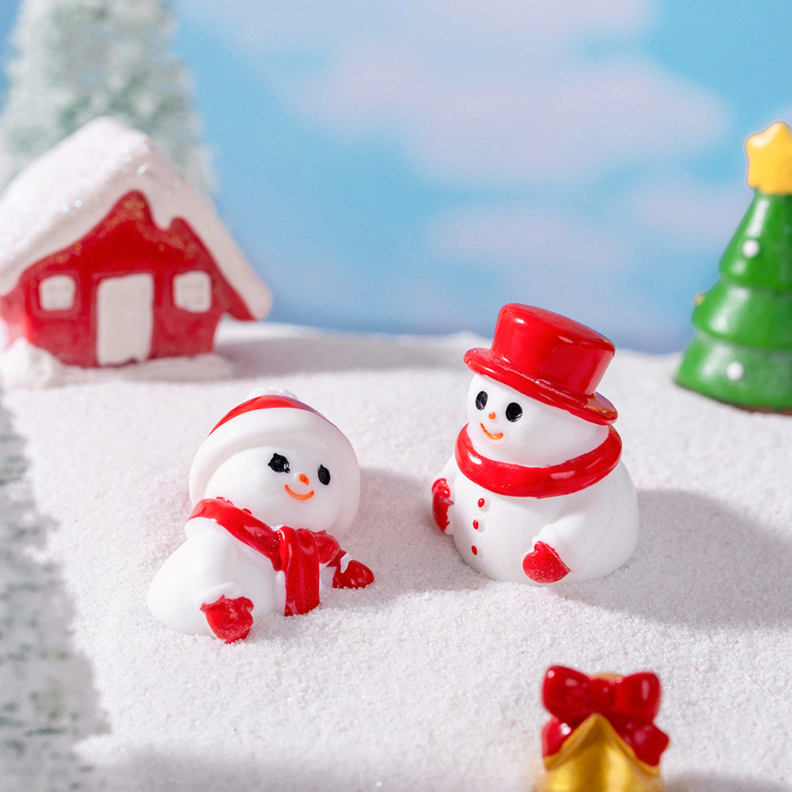 Picture of Resin Cute Micro Landscape Miniature Home Decoration Multicolor Christmas