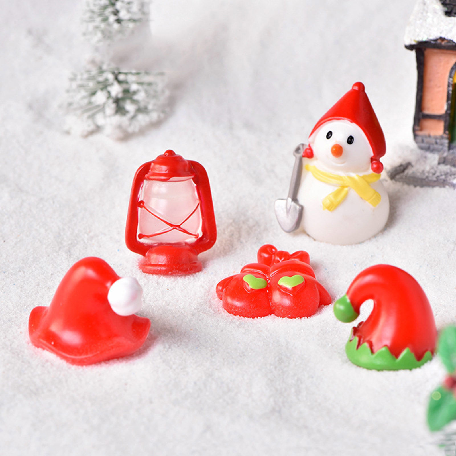 Picture of Resin Cute Micro Landscape Miniature Home Decoration Multicolor Christmas Tree