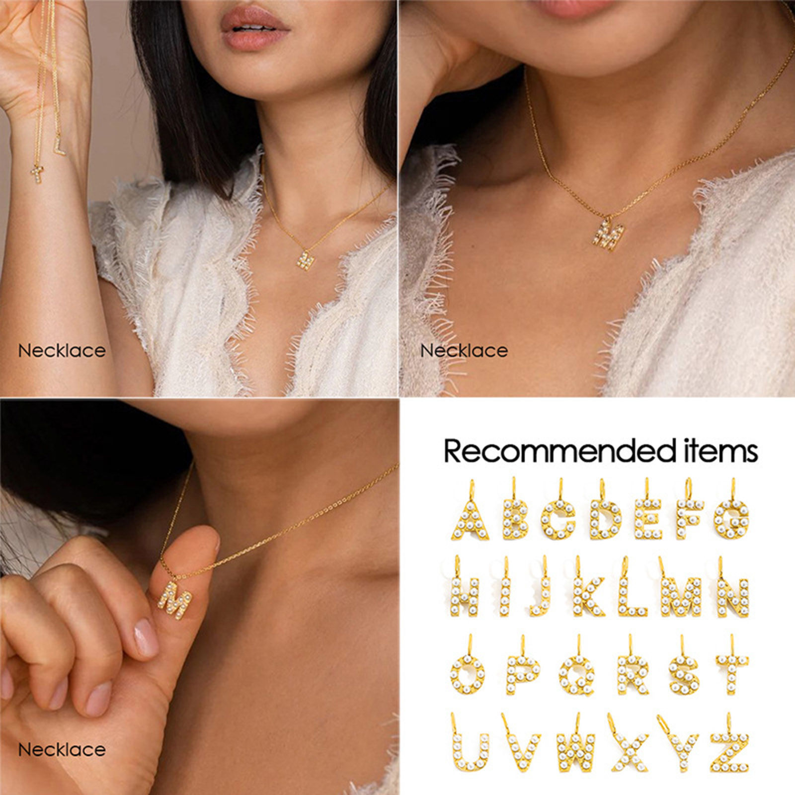Picture of 304 Stainless Steel Charms Acrylic Imitation Pearl 10mm Dia.