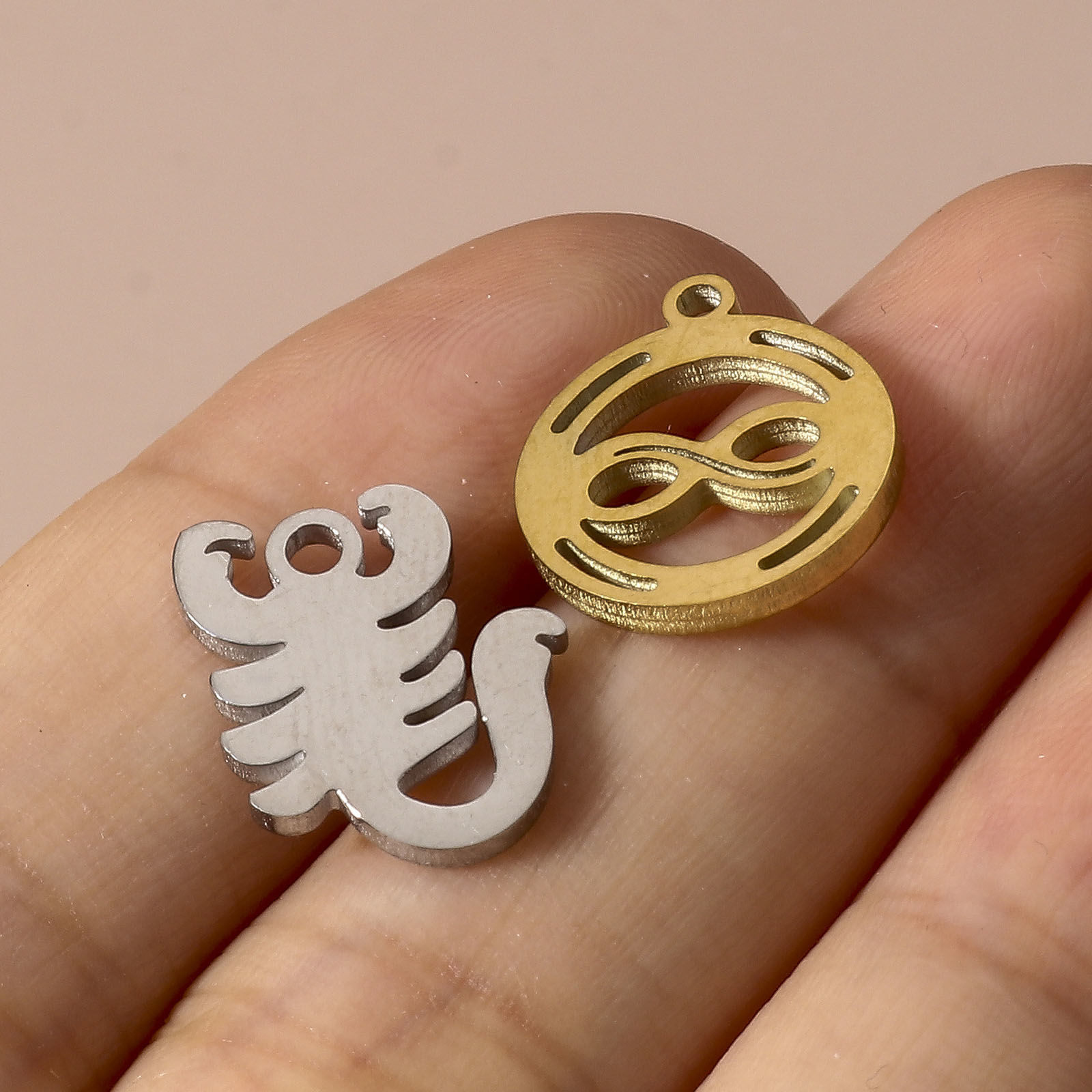 Immagine di 304 Acciaio Inossidabile Charms Filigrana 5 Pz