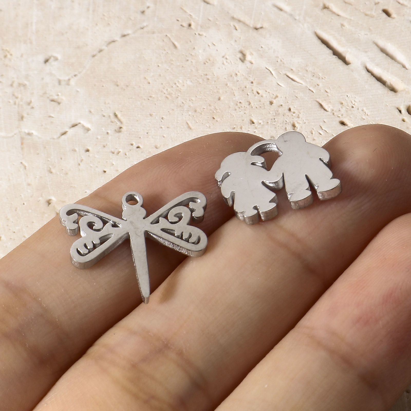 304ステンレス鋼 チャーム ペンダント 5 個 の画像