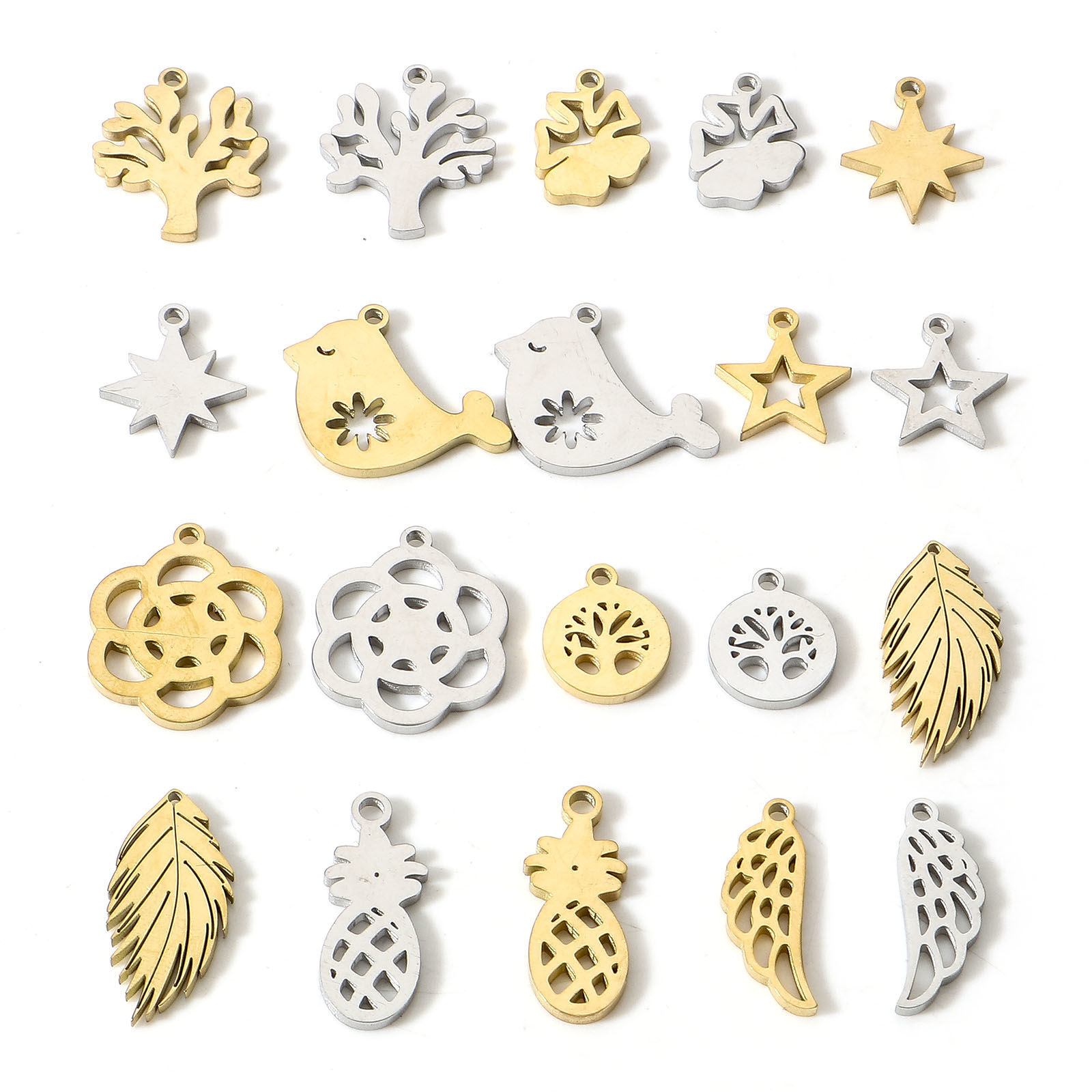 Immagine di 304 Acciaio Inossidabile Charms 5 Pz