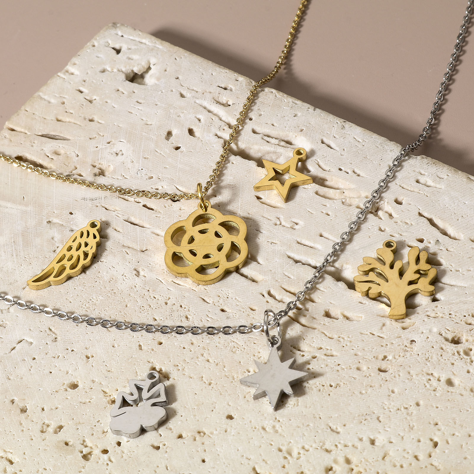 Immagine di 304 Acciaio Inossidabile Charms 5 Pz