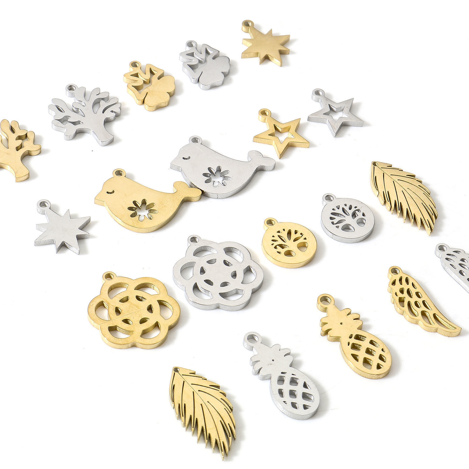 Immagine di 304 Acciaio Inossidabile Charms 5 Pz