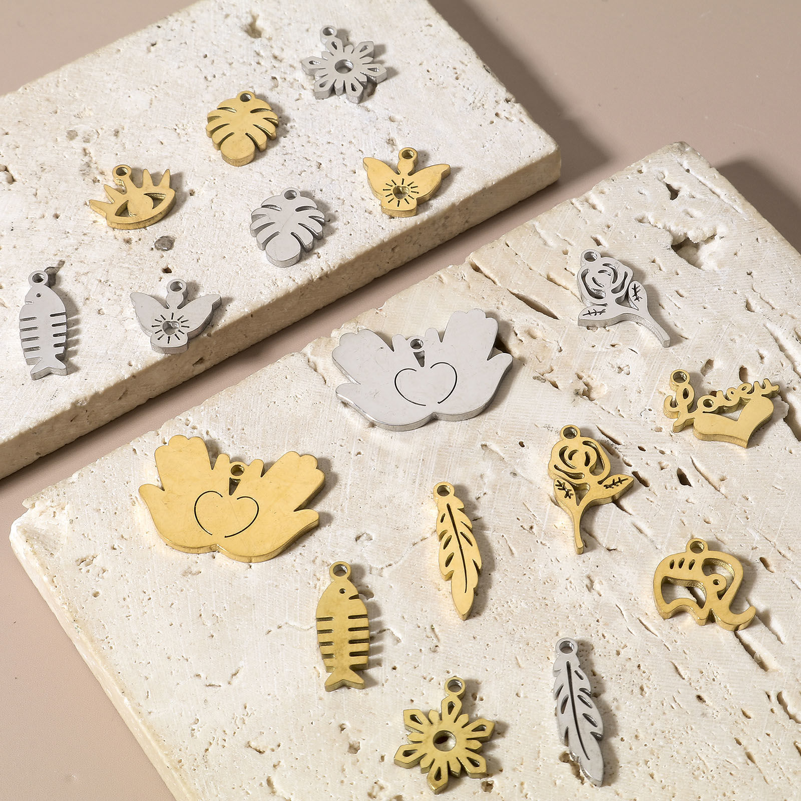 Immagine di 304 Acciaio Inossidabile Charms 5 Pz