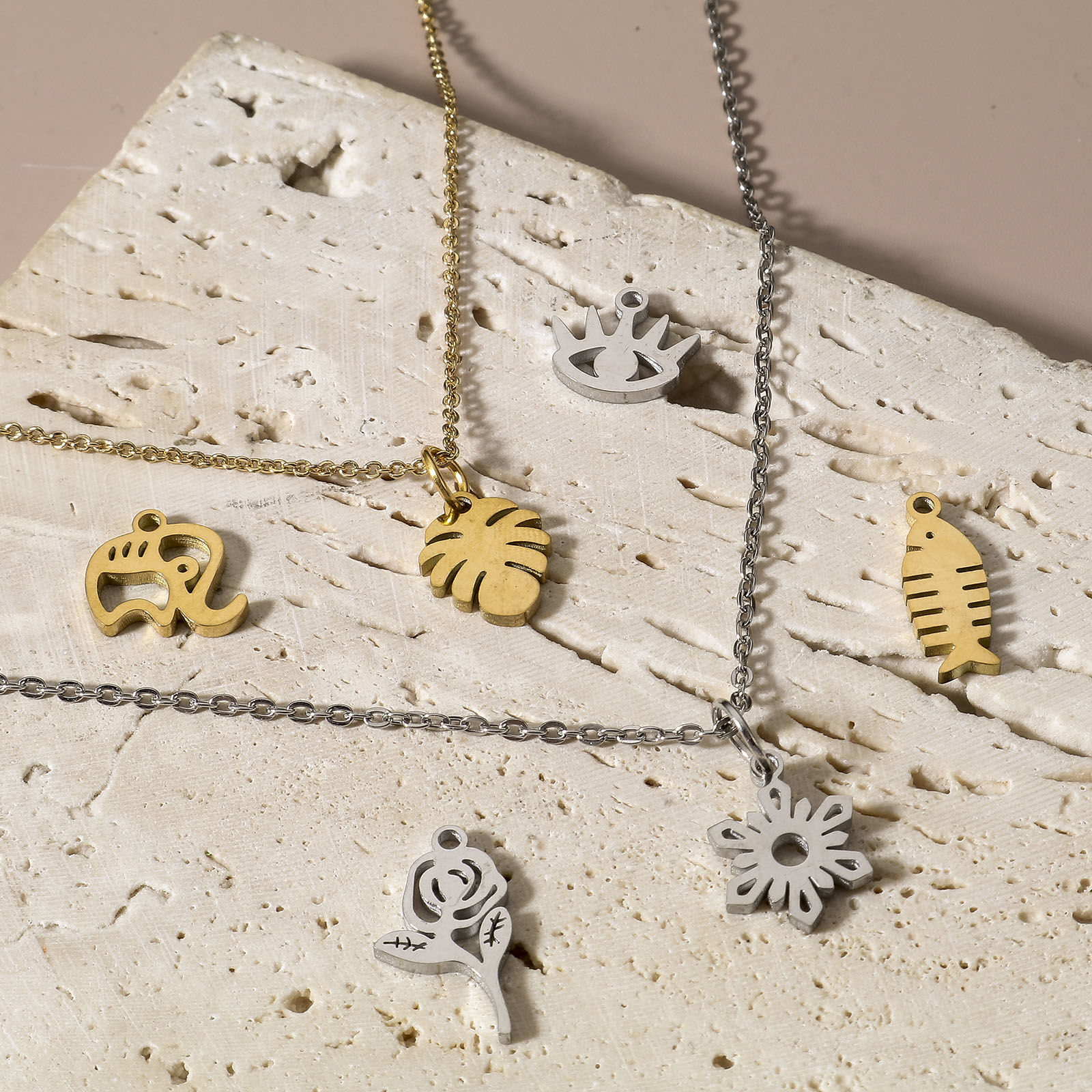 Immagine di 304 Acciaio Inossidabile Charms 5 Pz