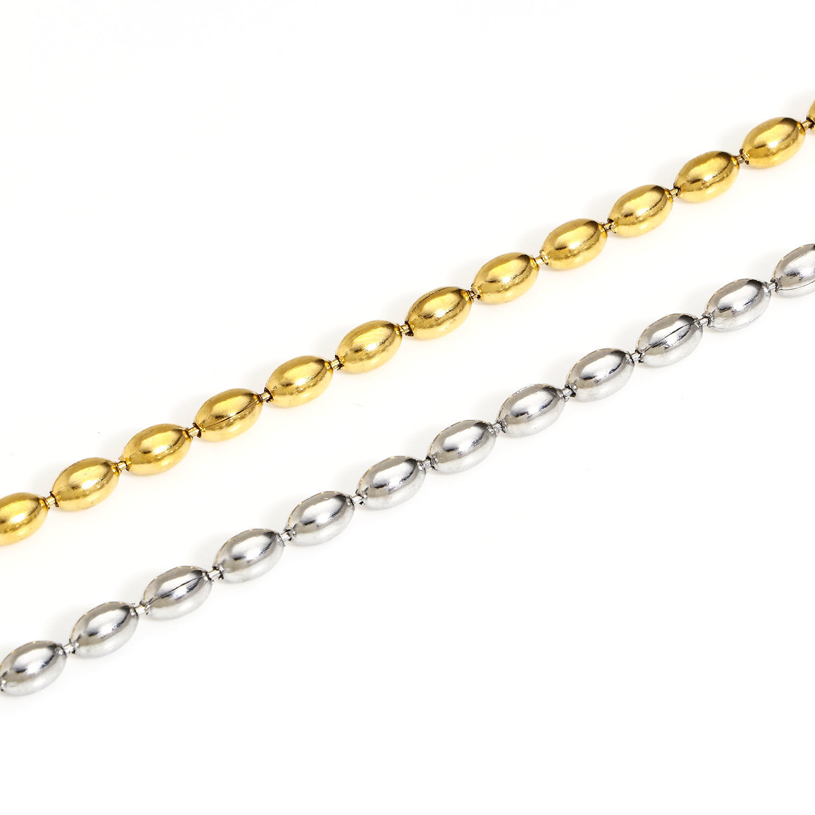 Bild von 304 Edelstahl Kugelkette Kette Armband 17cm lang, 1 Strang