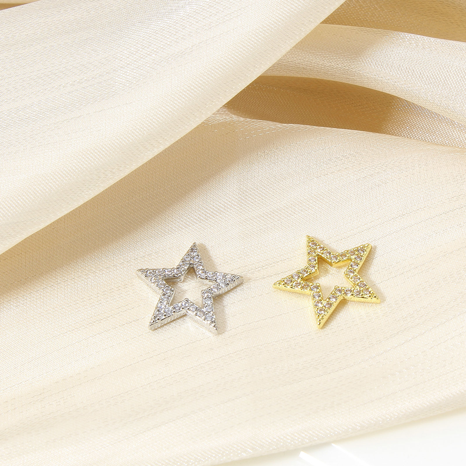 Picture of Brass Connectors Charms Pendants Real Gold Plated