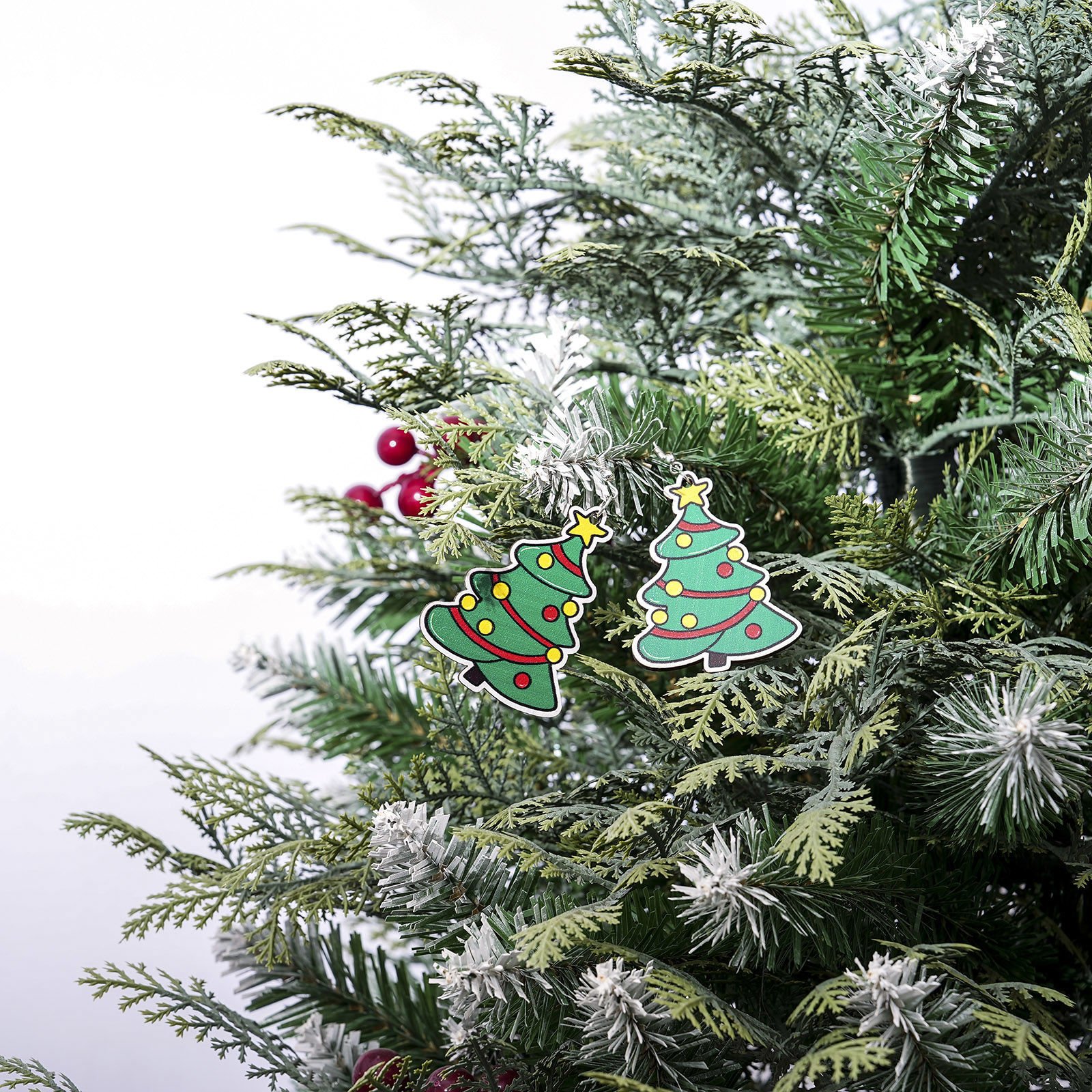 Imagen de 10 Unidades Madera Navidad Colgantes Multicolor