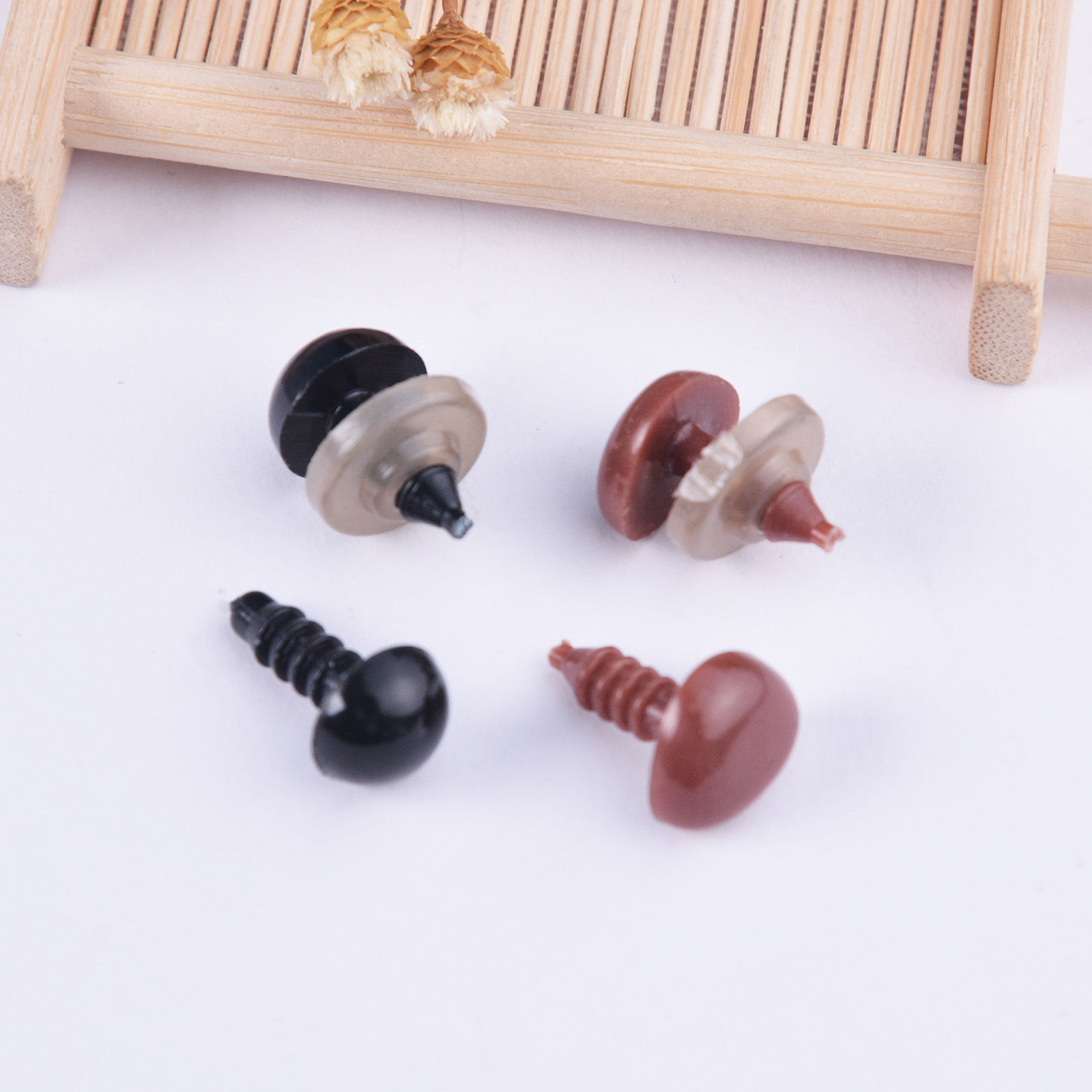 Bild von 100 Sets ABS Plastik Puppe DIY Bunt Nase Auge