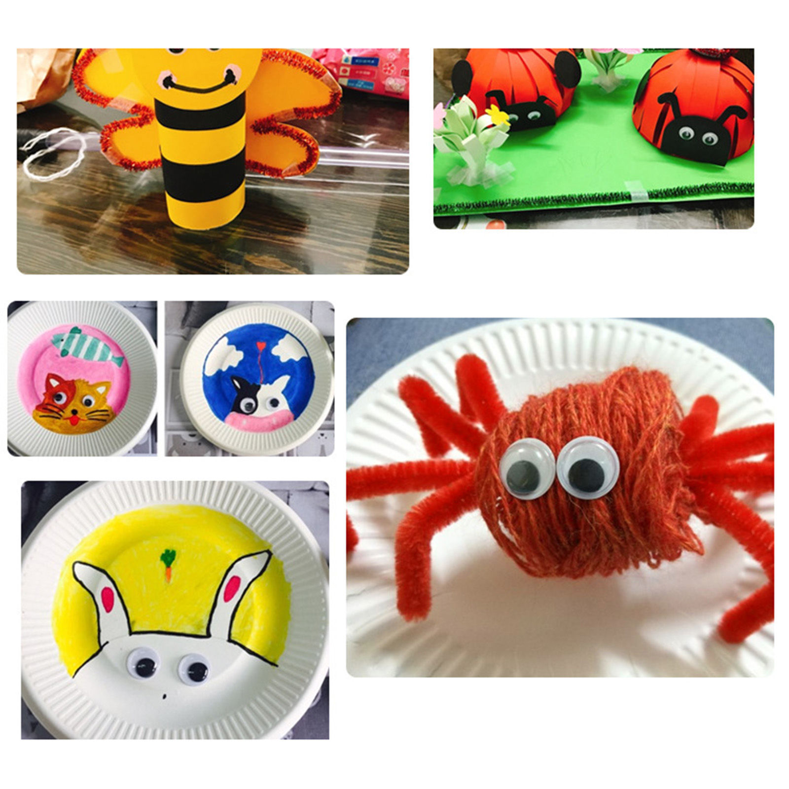 Picture of Plastic DIY Handmade Craft Materials Accessories Black & White Doll Eye