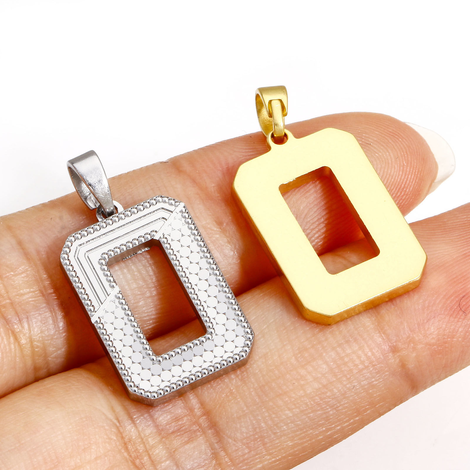 Immagine di 1 Pz Ottone Ciondoli Pendenti Vero Oro Placcato