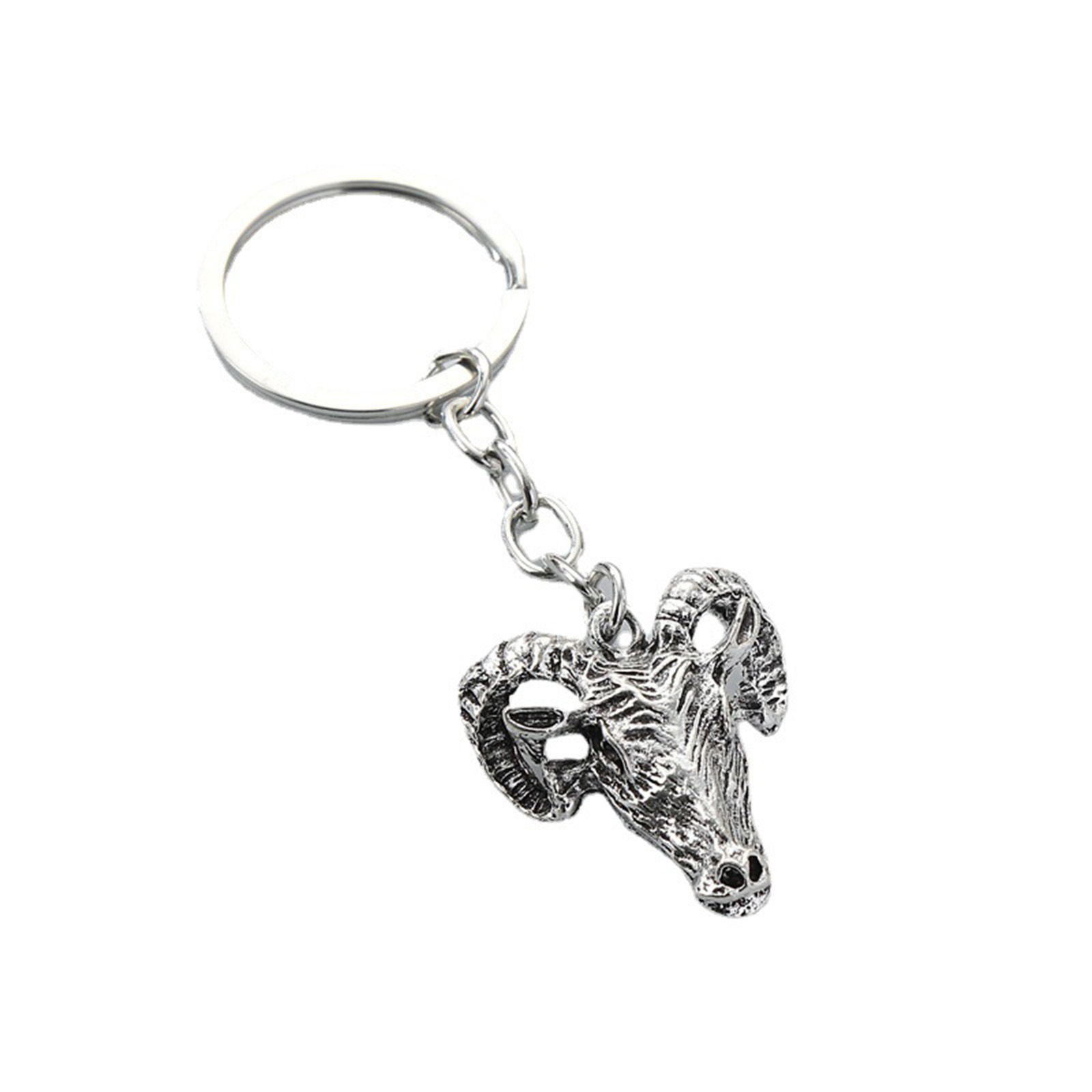 Picture of Cute Keychain & Keyring Antique Silver Color Leopard