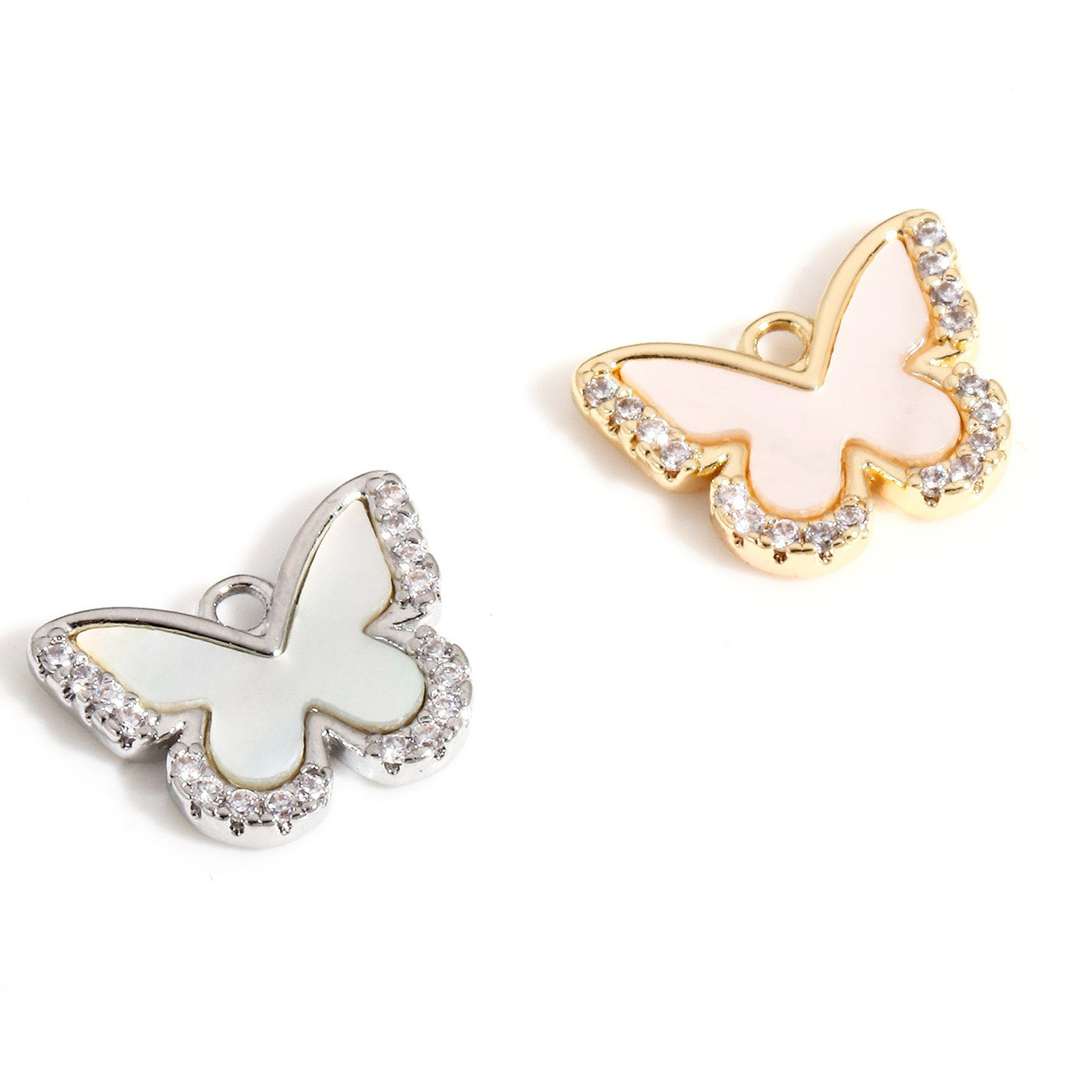 1 個 シェル+真鍮 チャーム リアルゴールドメッキ の画像