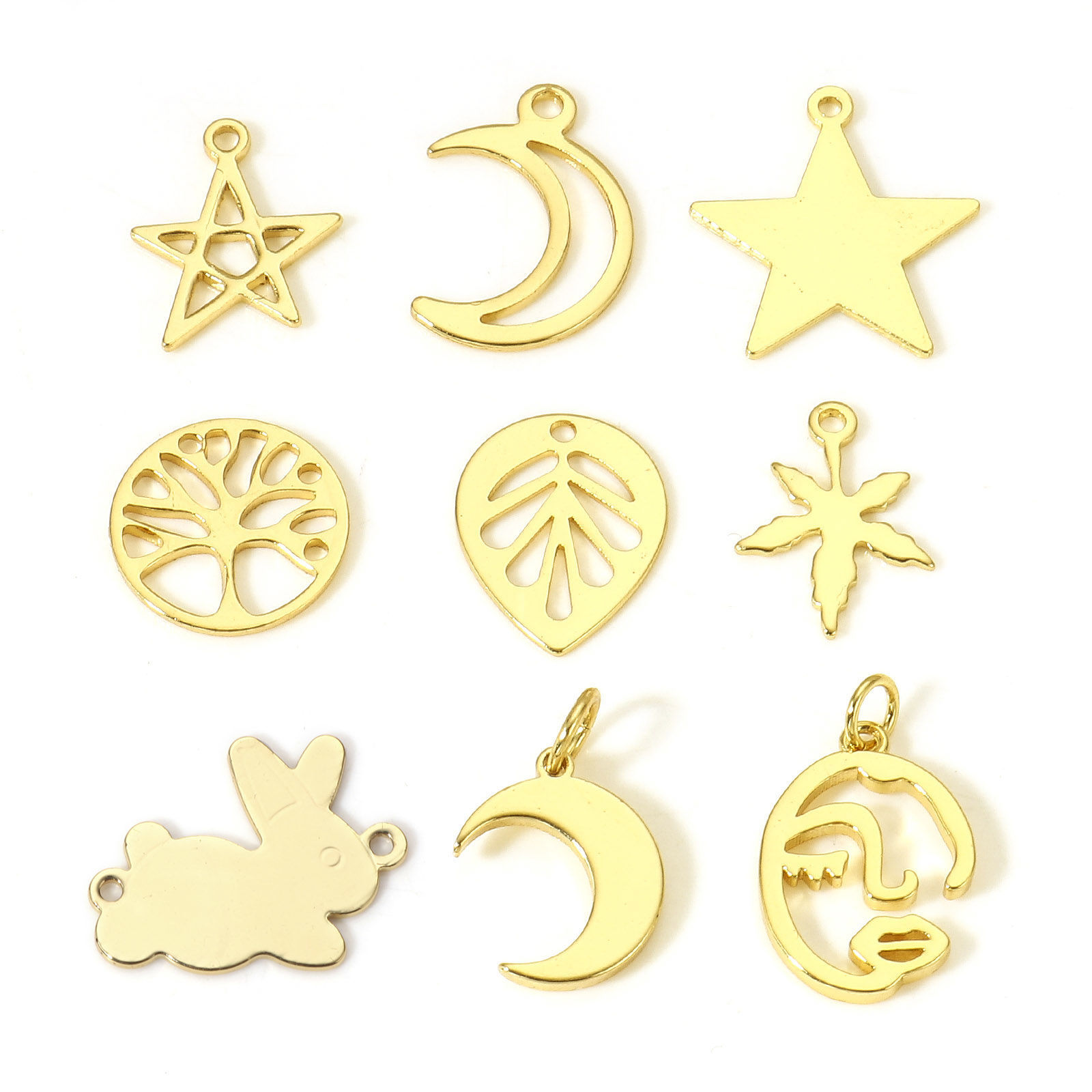 Picture of Brass Charms 18K Real Gold Plated