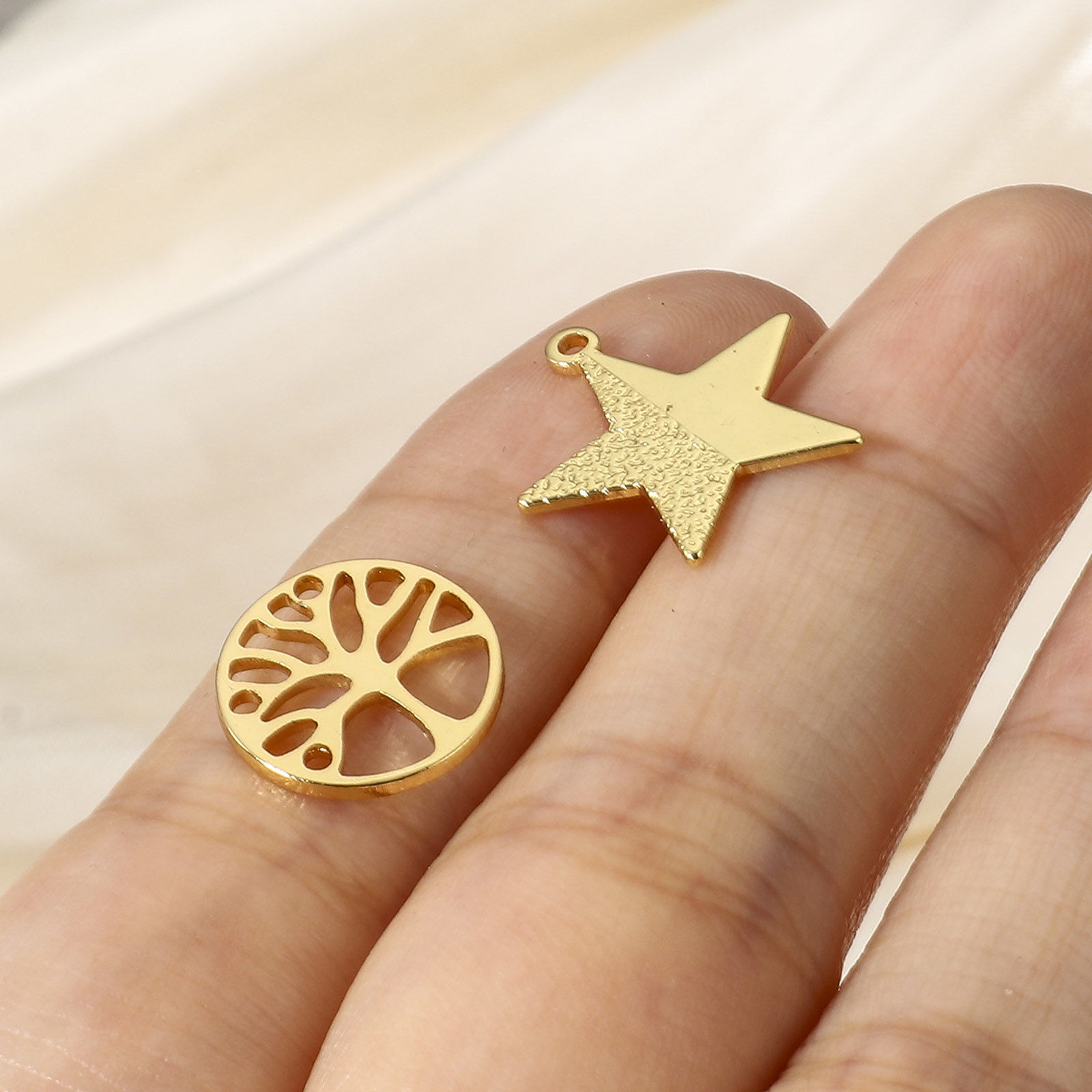 Picture of Brass Charms 18K Real Gold Plated