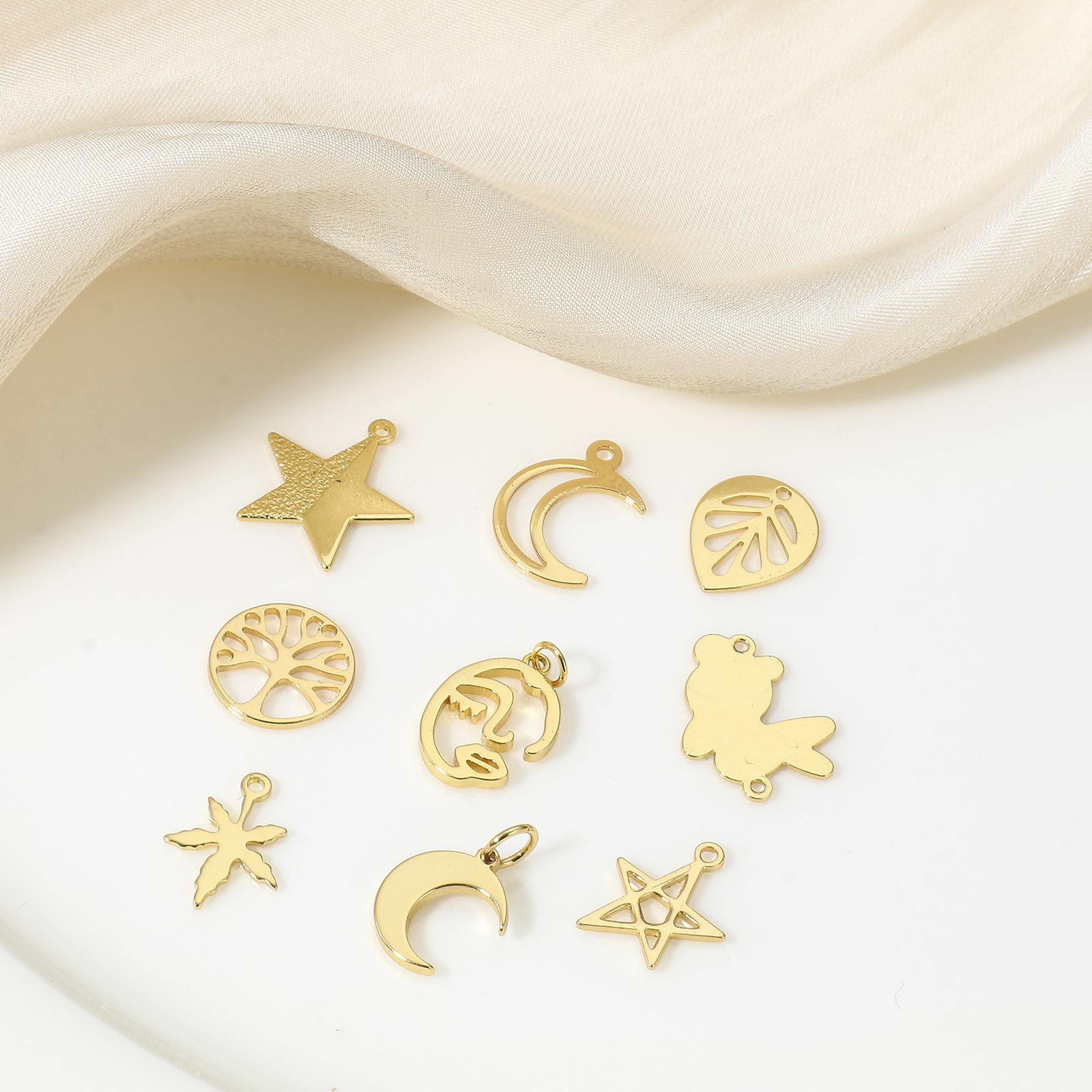 Picture of Brass Charms 18K Real Gold Plated