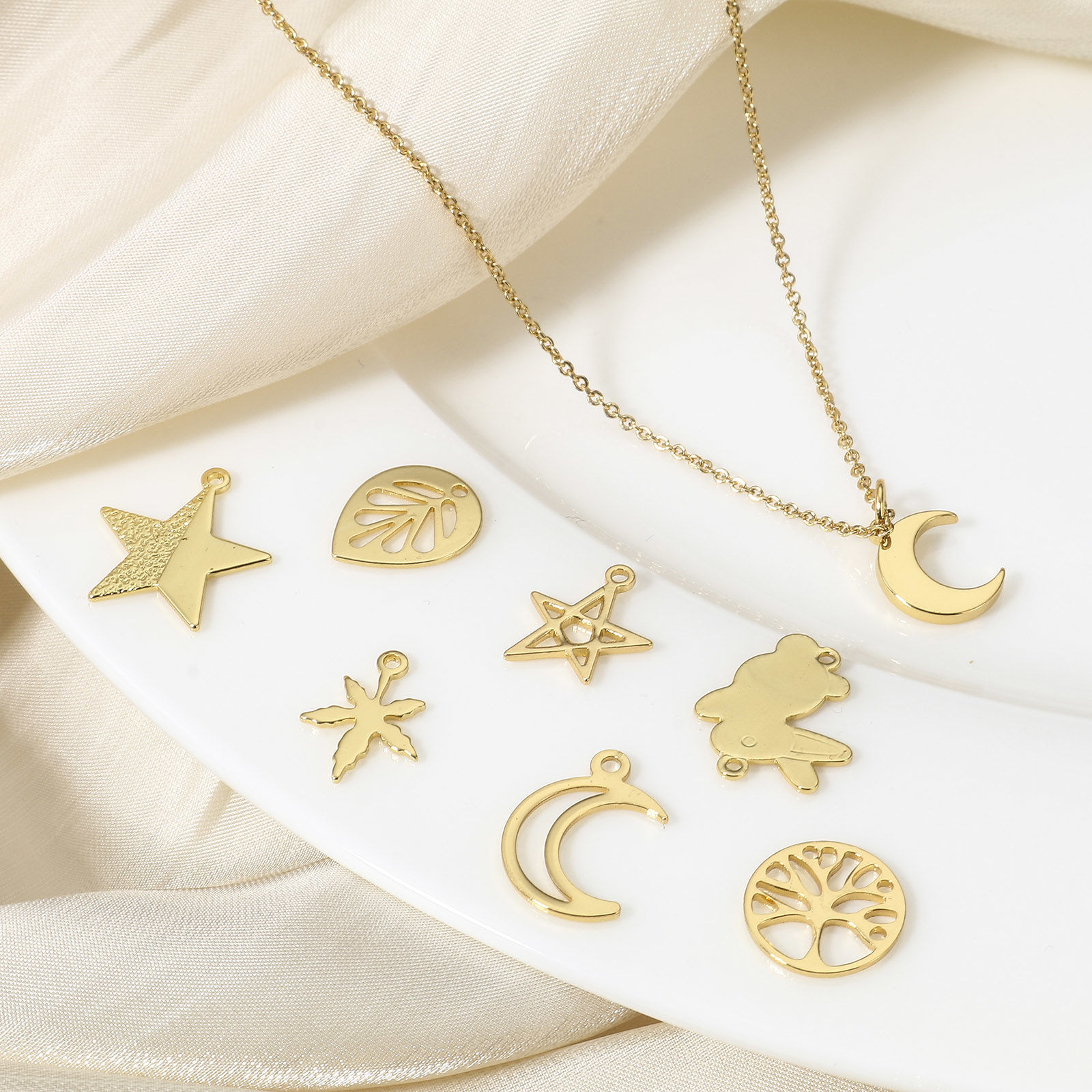 Picture of Brass Charms 18K Real Gold Plated