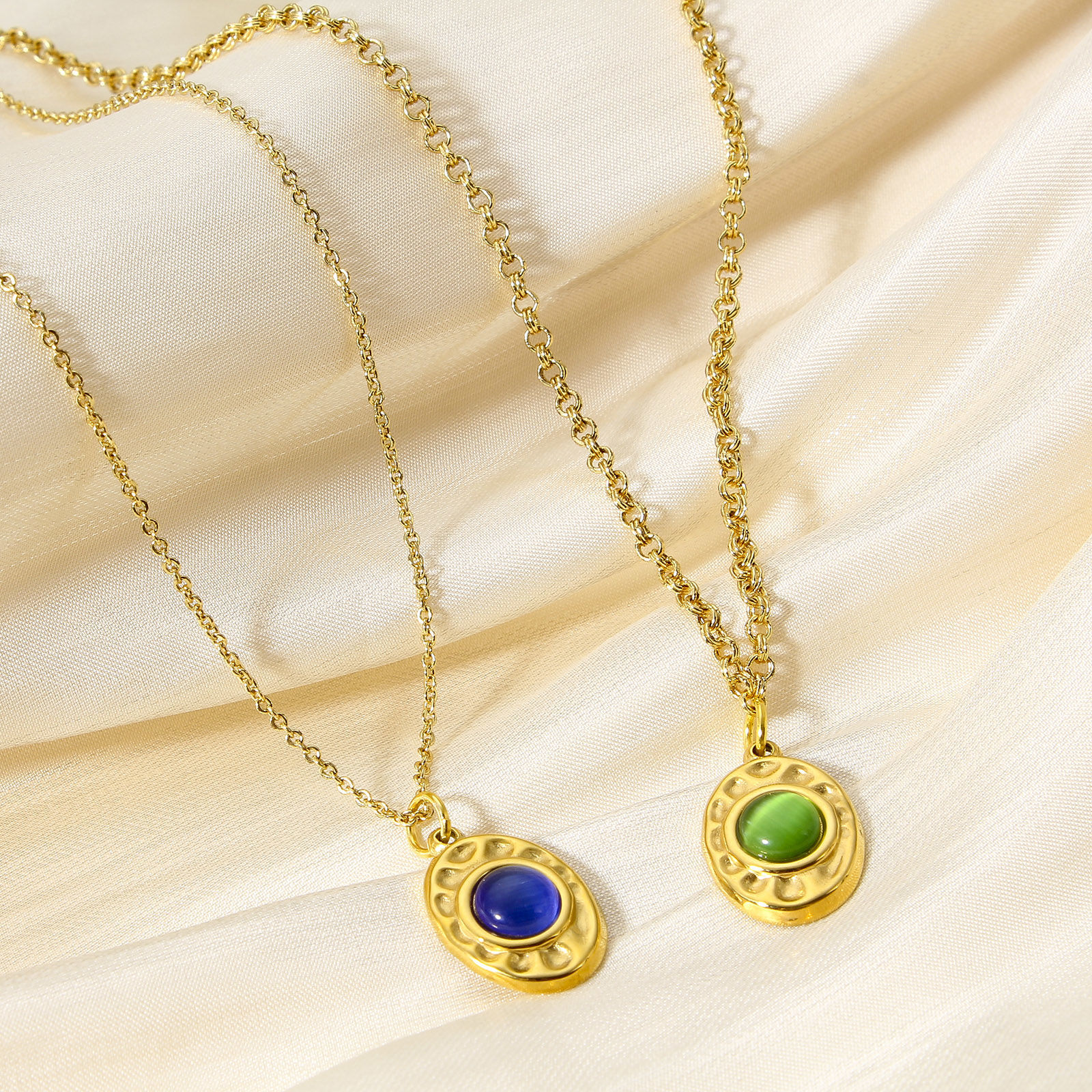 Bild von 1 Stück 304 Edelstahl & Stein Böhmischer Stil Charms Rund Bunt Sonnenschein