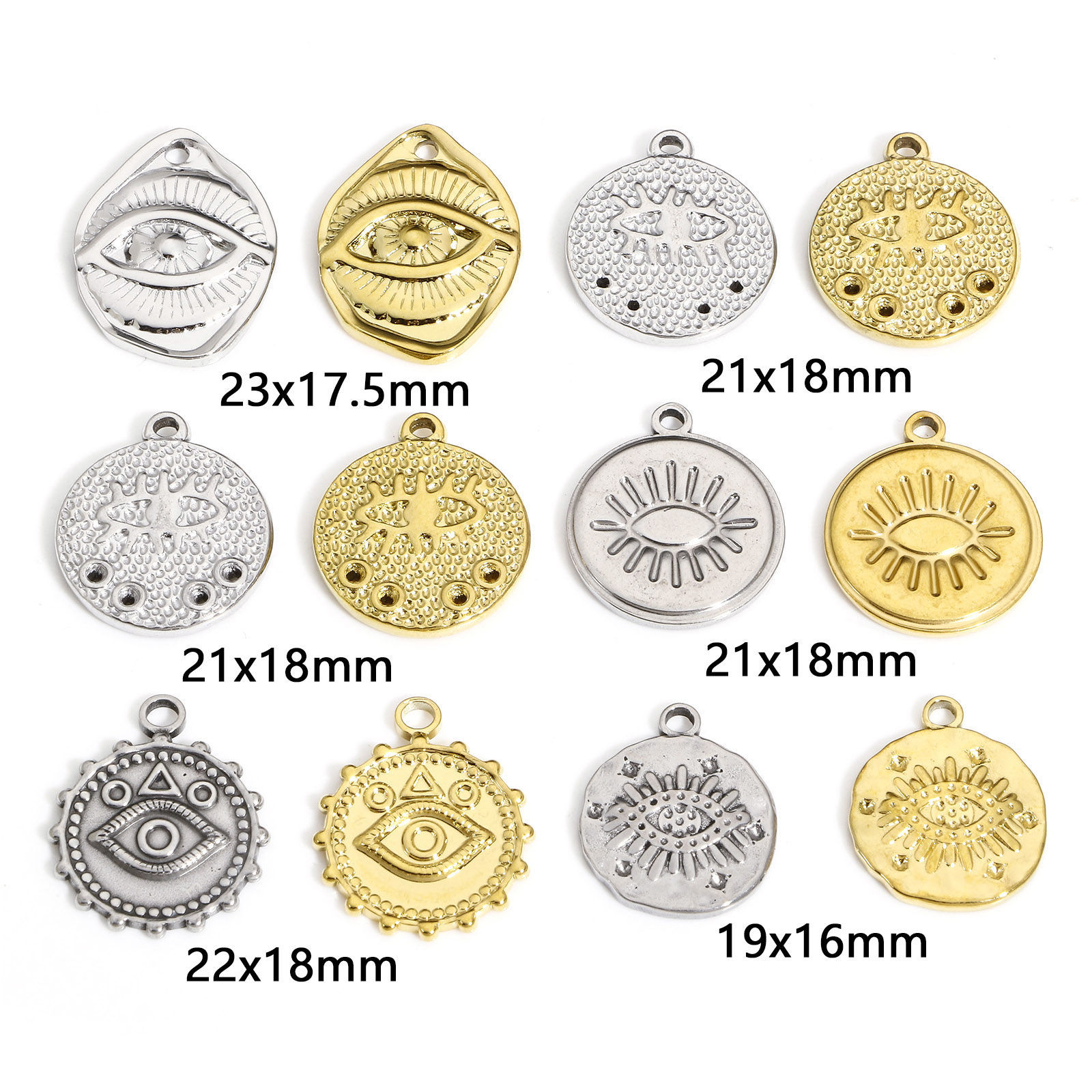 Picture of 304 Stainless Steel Religious Disc Charms
