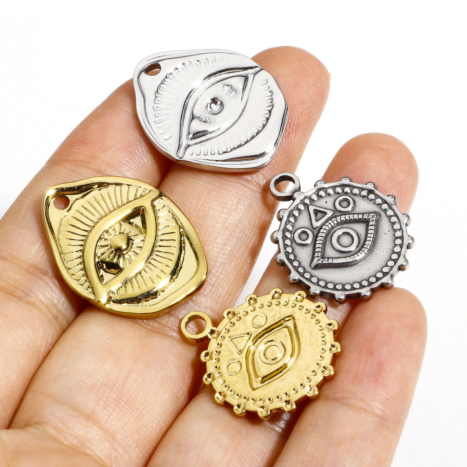 Picture of 304 Stainless Steel Religious Disc Charms